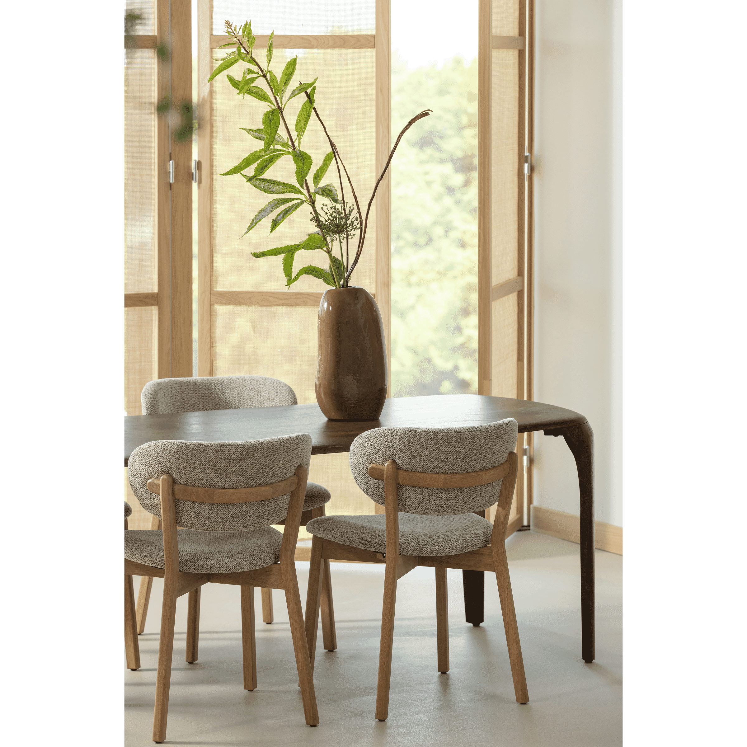 WOOOD Deens Ovale Eettafel 'Fiore' Mangohout, 230 x 95cm