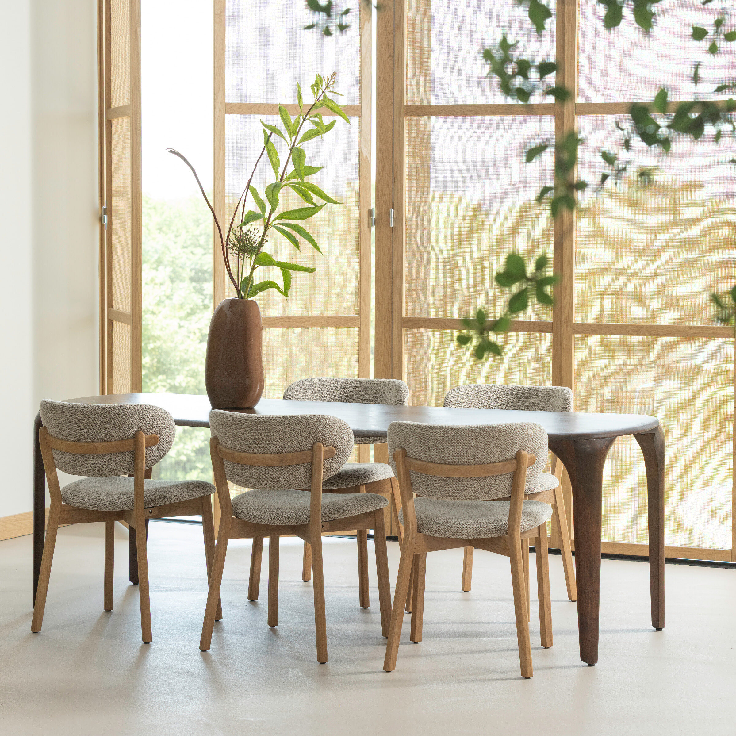 WOOOD Deens Ovale Eettafel 'Fiore' Mangohout, 230 x 95cm