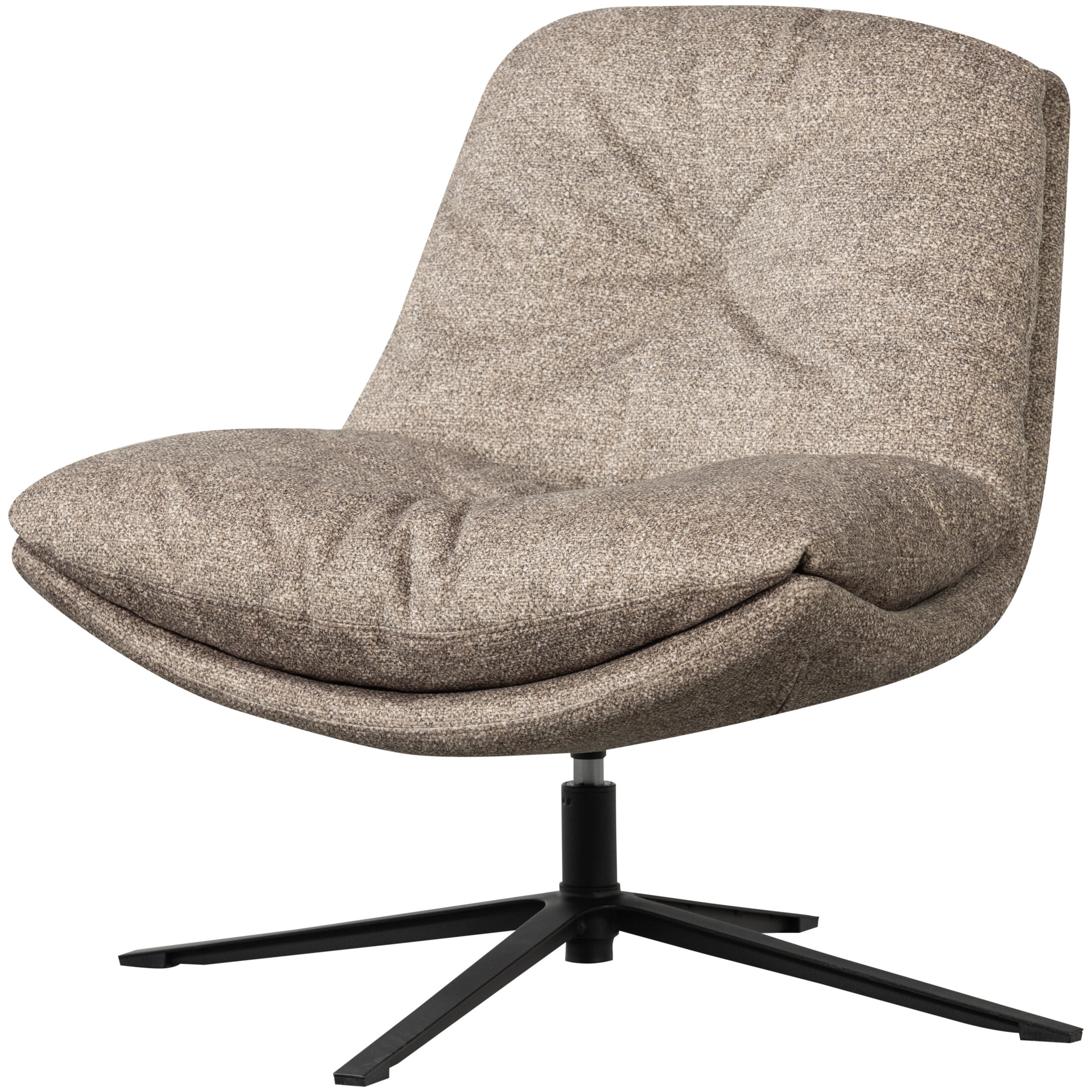 WOOOD Draaifauteuil Arve Geweven stof - Naturel