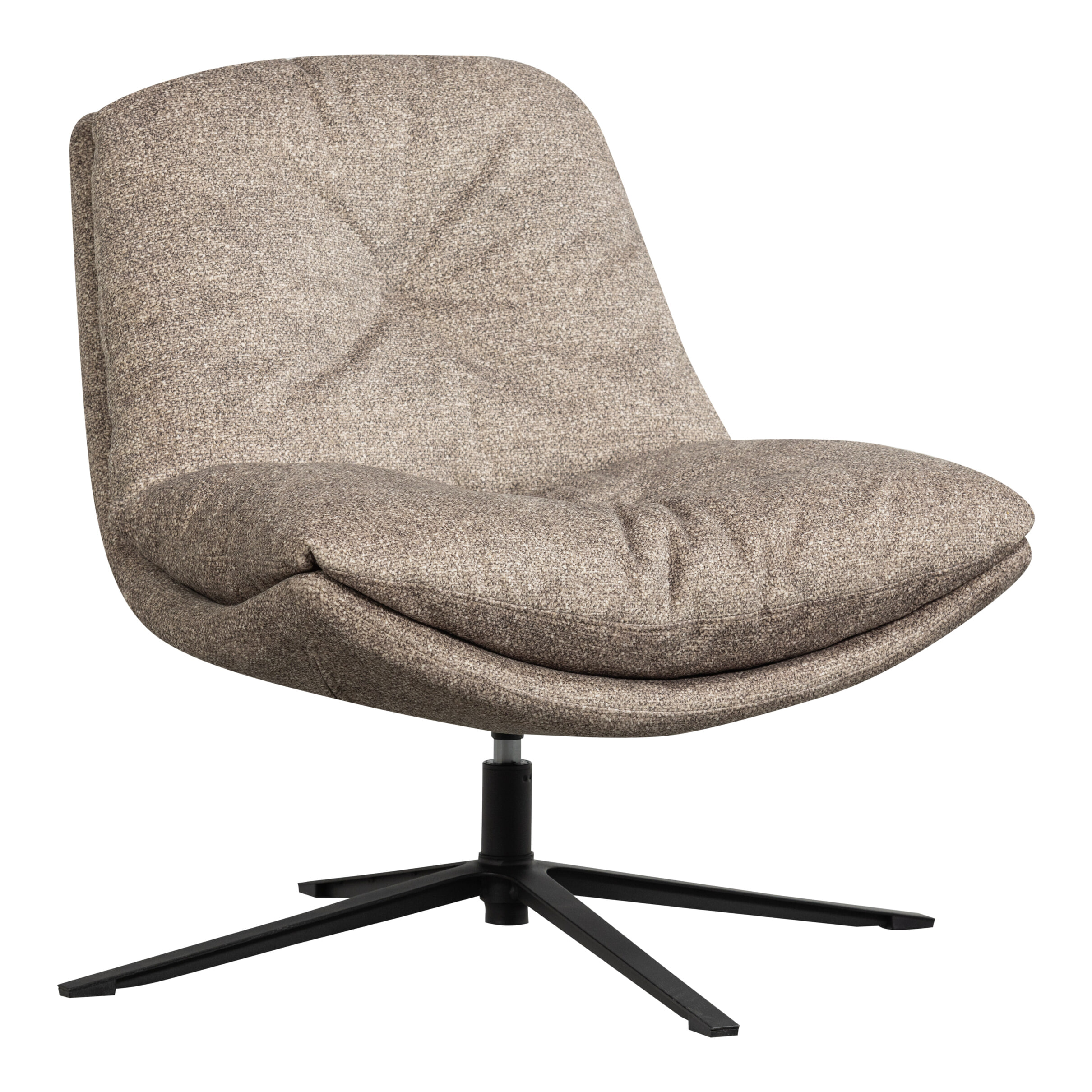 WOOOD Draaifauteuil Arve Geweven stof - Naturel