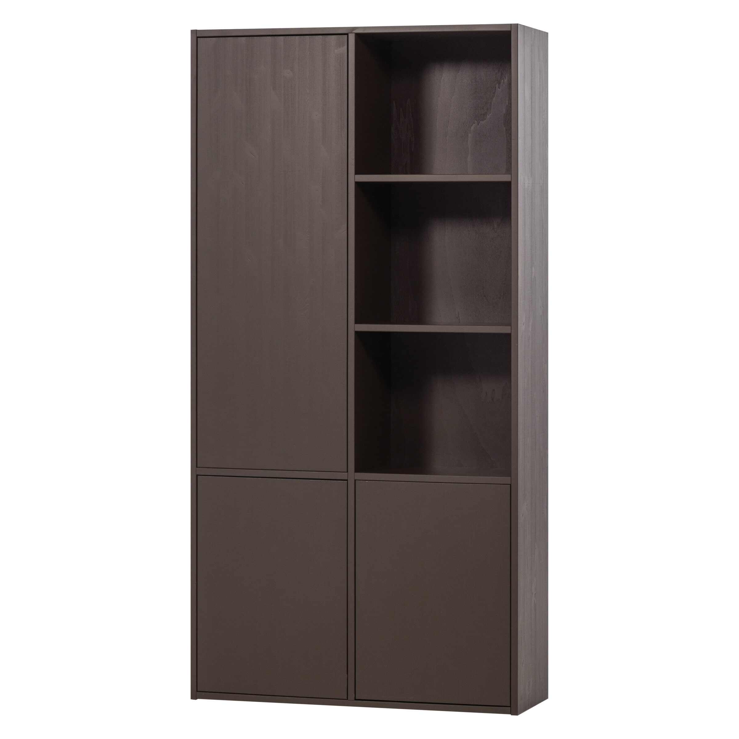 WOOOD Opbergkast 'Meggy' Links, 215 x 108, kleur Middenbruin