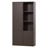 WOOOD Opbergkast 'Meggy' Links, 215 x 108, kleur Middenbruin