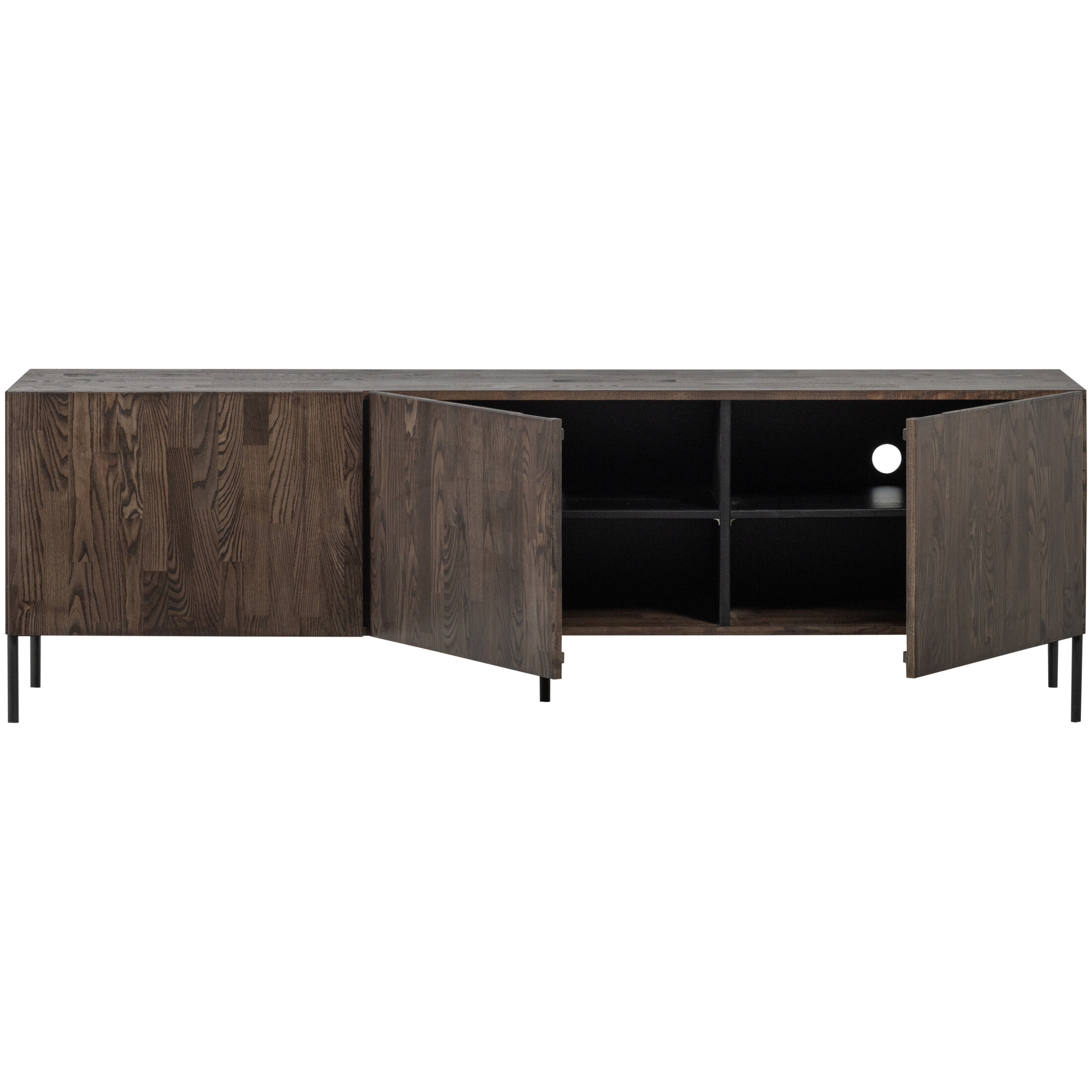 WOOOD TV-meubel 'Bono' Essenhout, 180cm, kleur Bruin