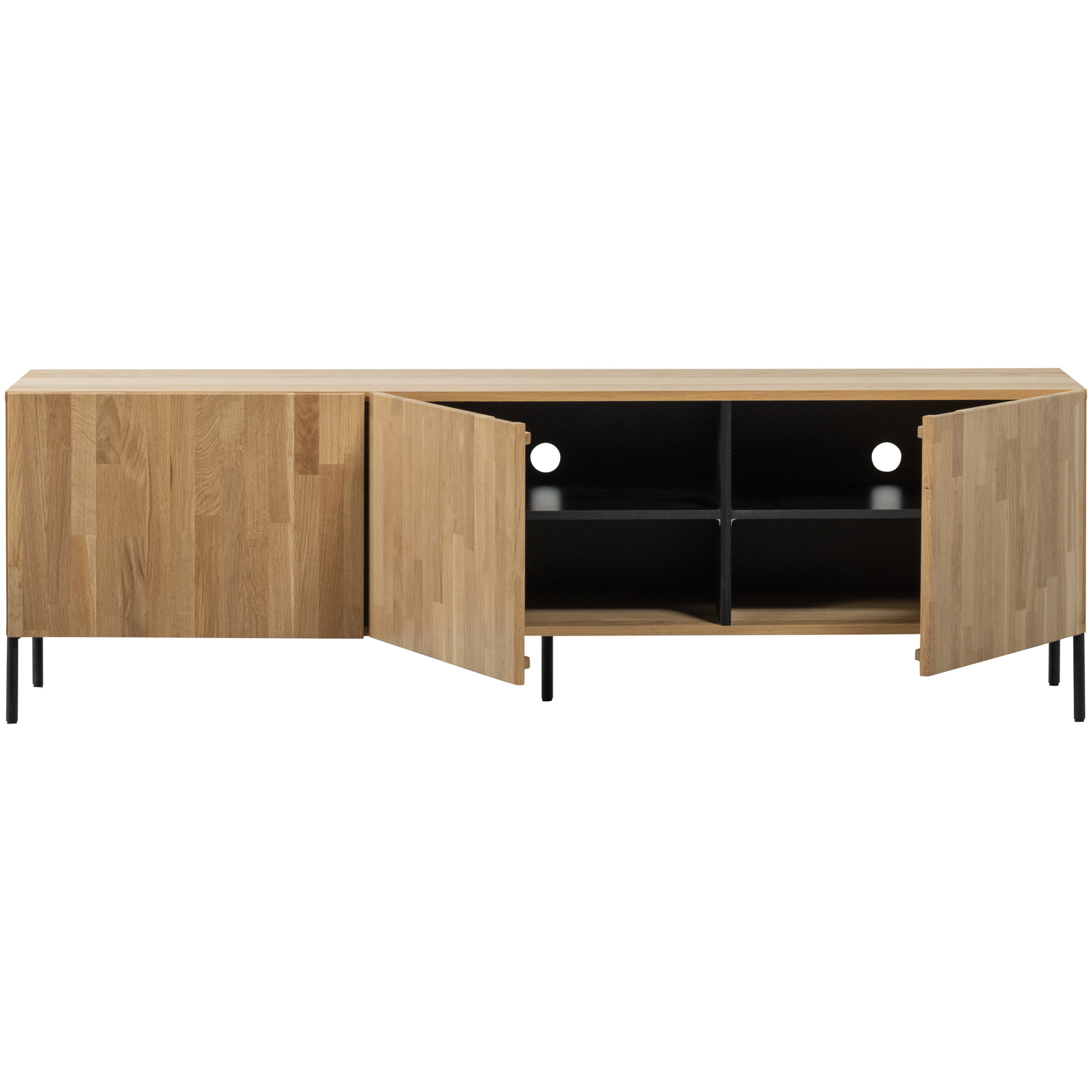 WOOOD TV-meubel 'Bono' Eikenhout, 180cm, kleur Naturel