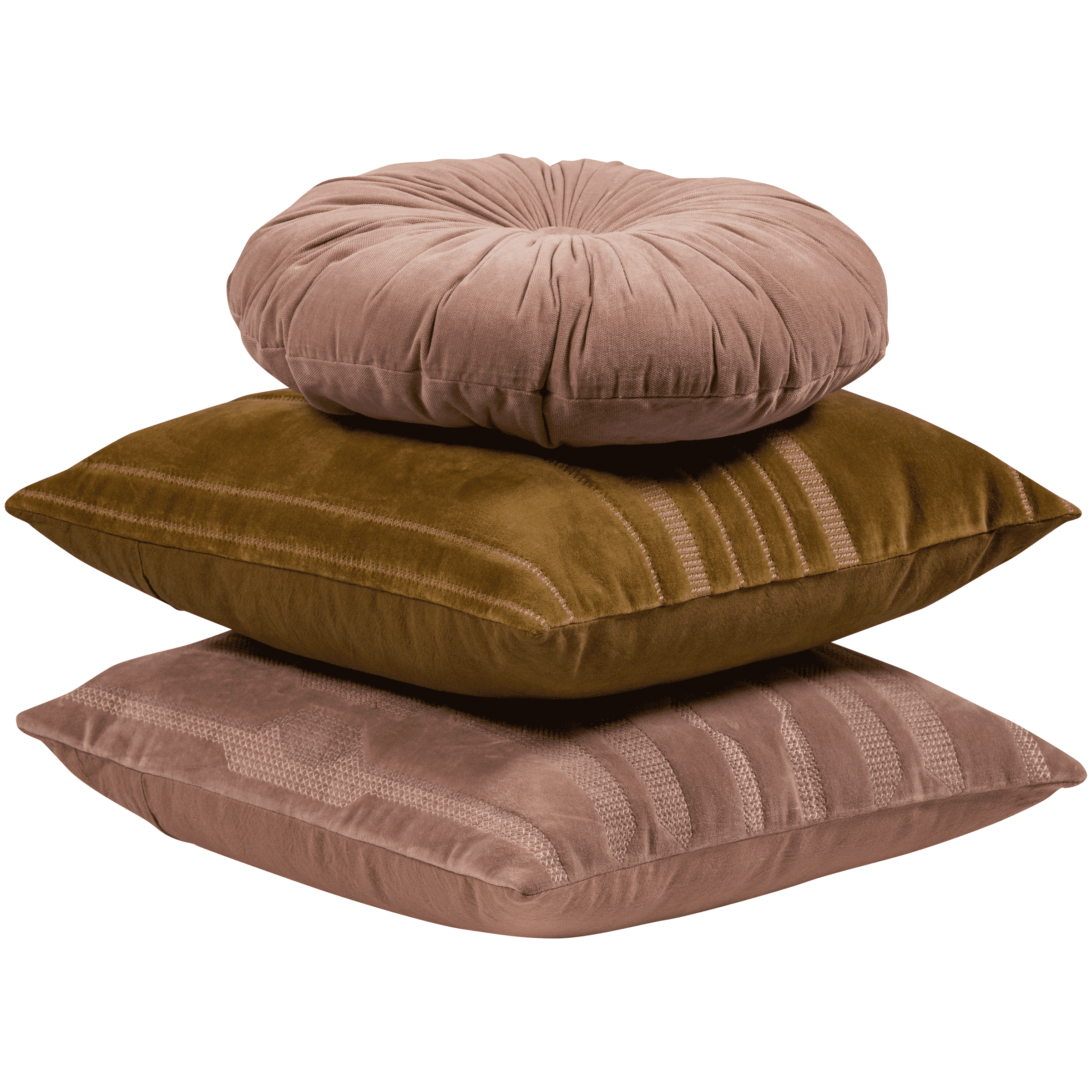 WOOOD Kussen Feis Set van 3 stuks - Roze