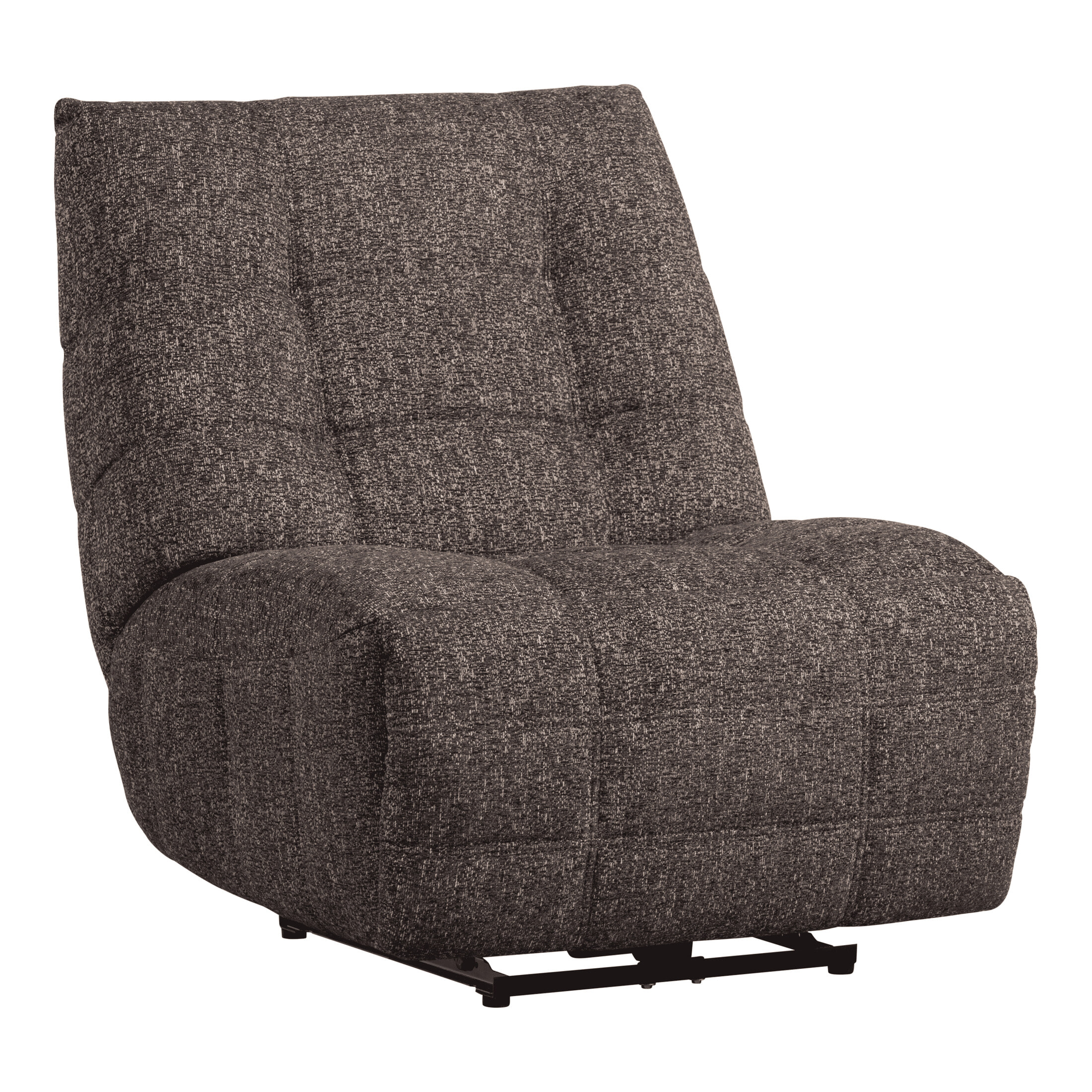 WOOOD Relaxfauteuil Hein Geweven stof - Antraciet/Bruin