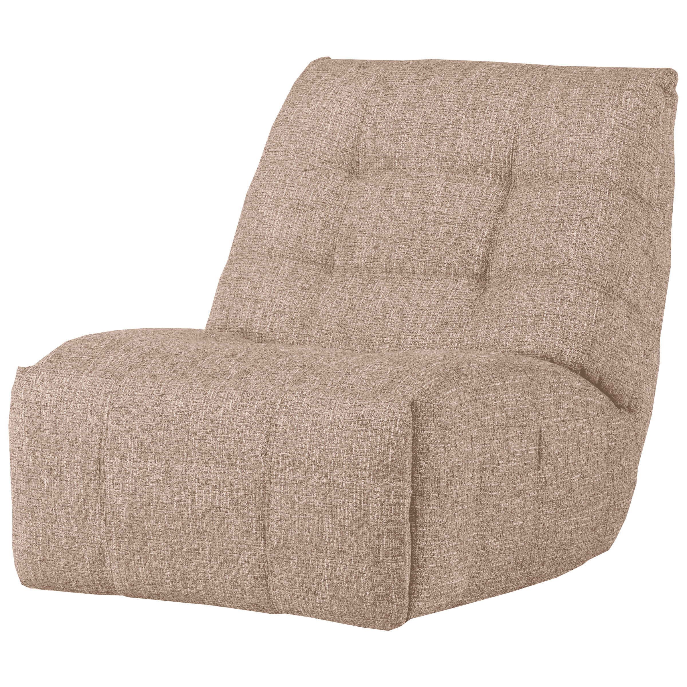 WOOOD Relaxfauteuil Hein Melange stof - Naturel