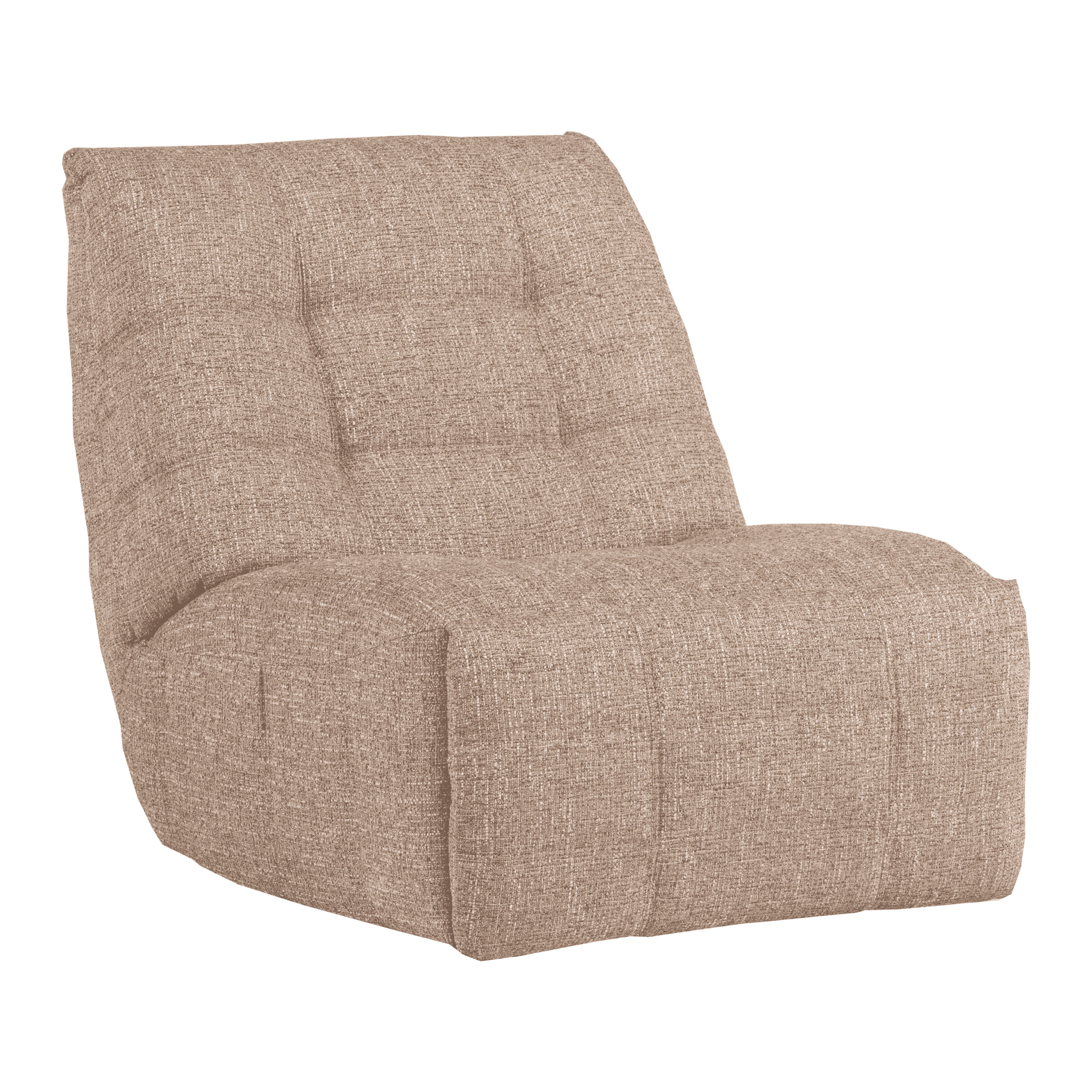 WOOOD Relaxfauteuil 'Hein' Melange stof, kleur Naturel