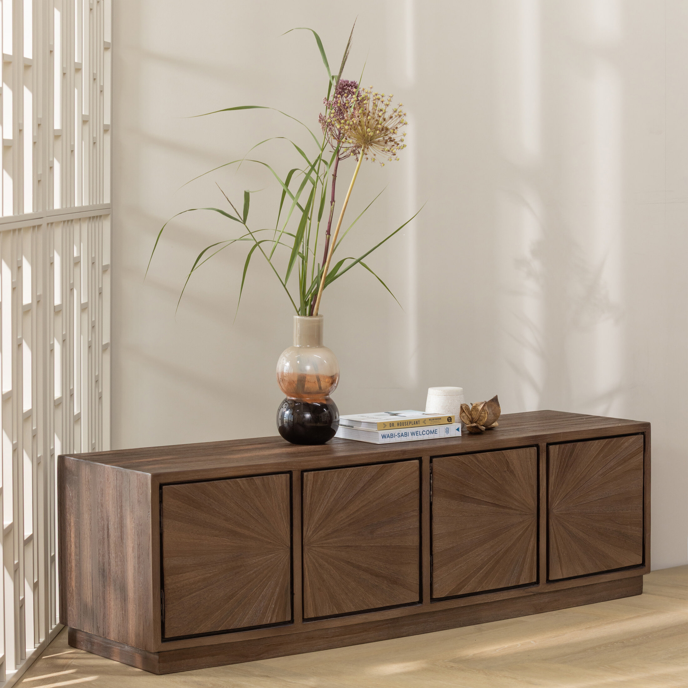 WOOOD TV-meubel 'Sun' Teakhout, 150cm