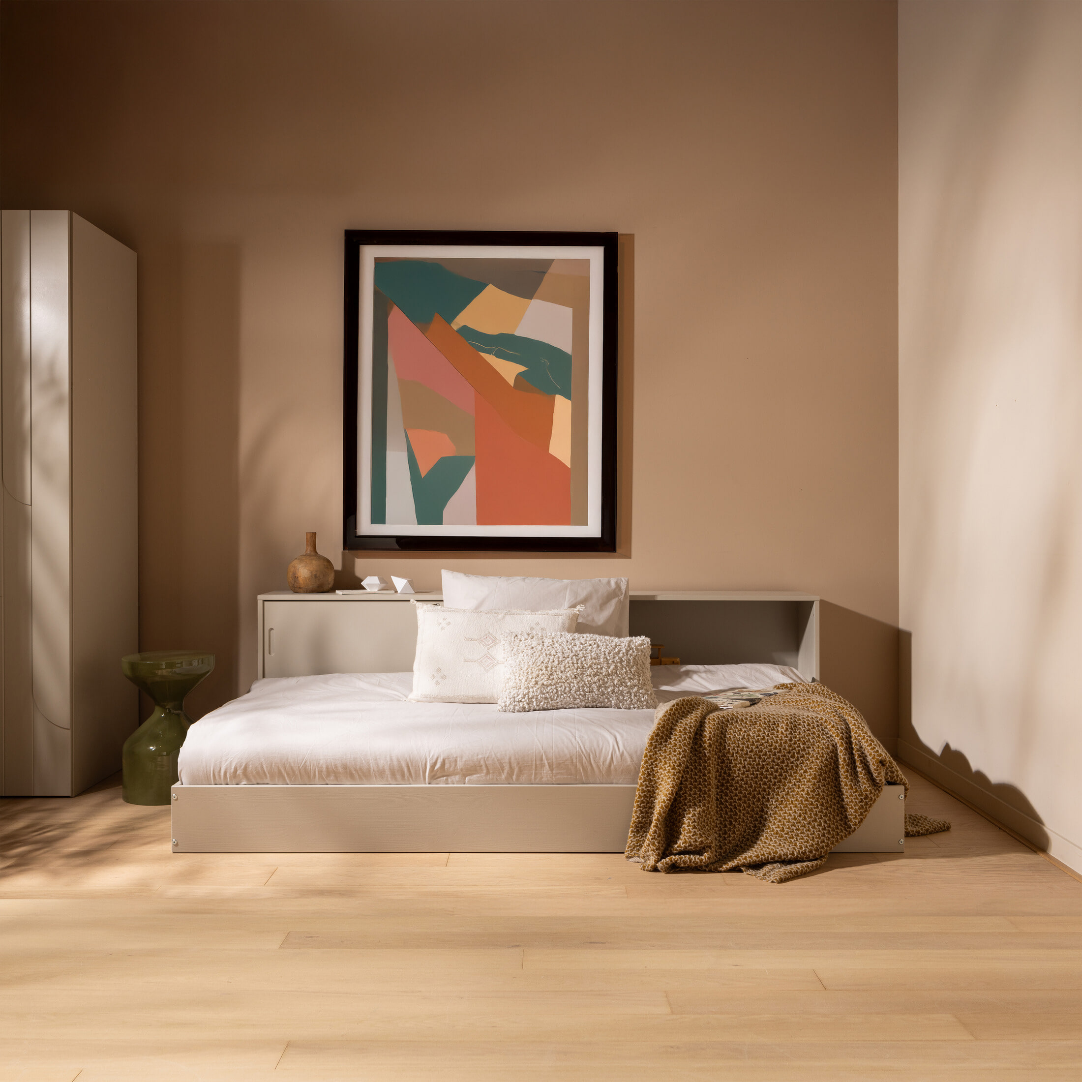 WOOOD Bed 'Carter' Grenenhout