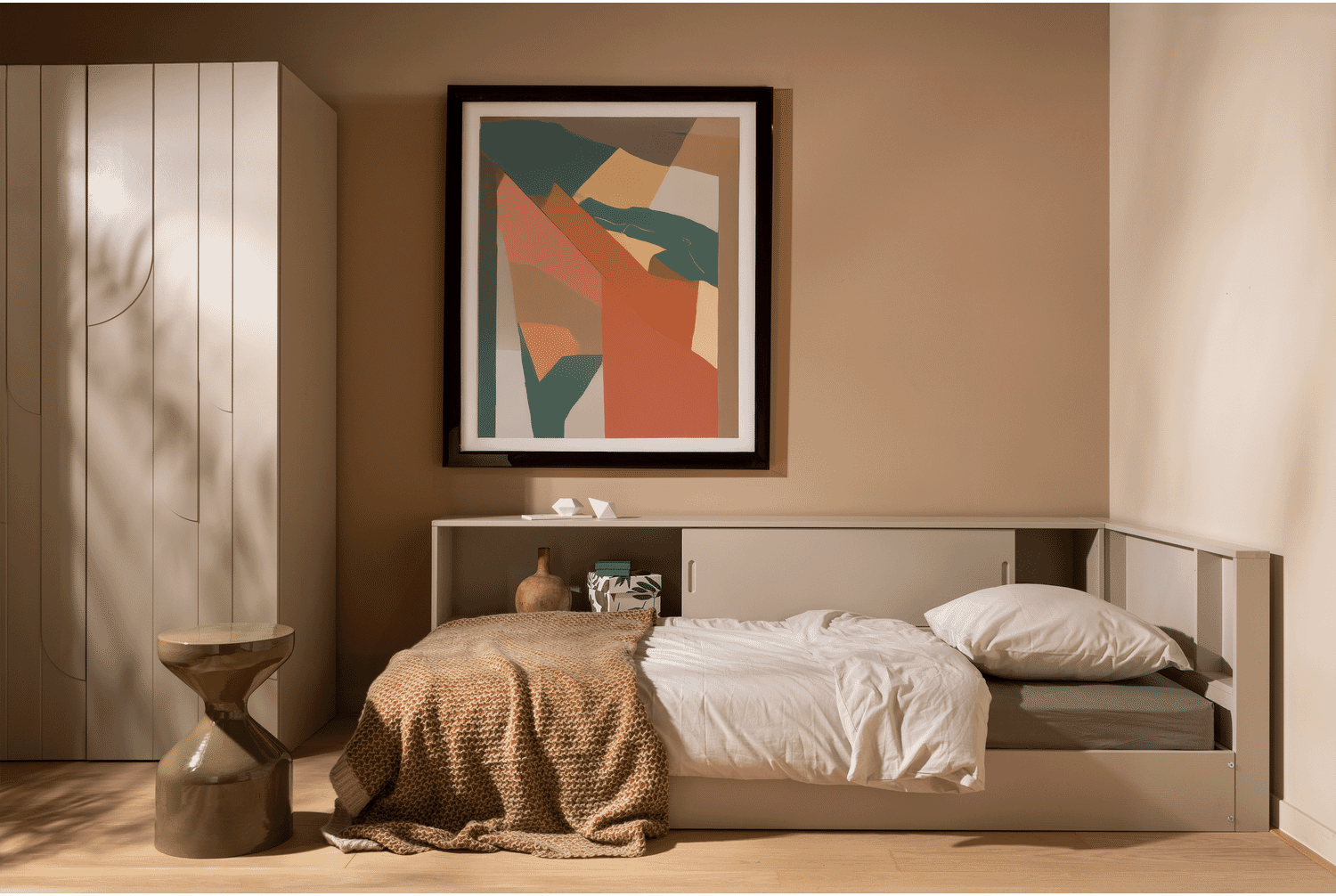 WOOOD Bijzettafel 'Floyd' 30cm, kleur Groen