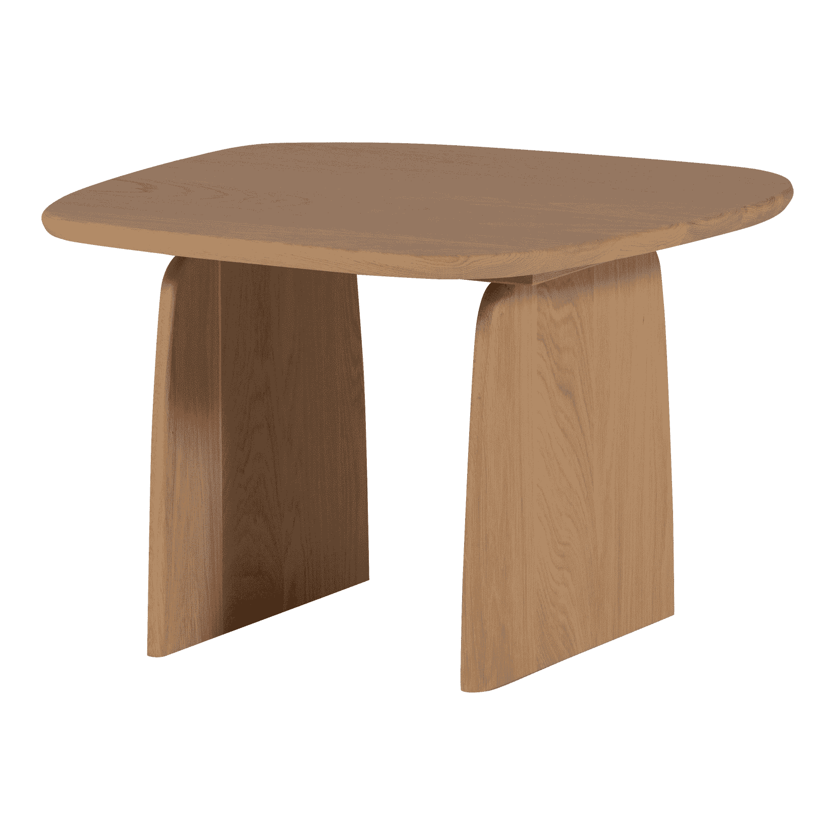 WOOOD Organische Salontafel 'Tablo' Eikenhout, kleur Naturel