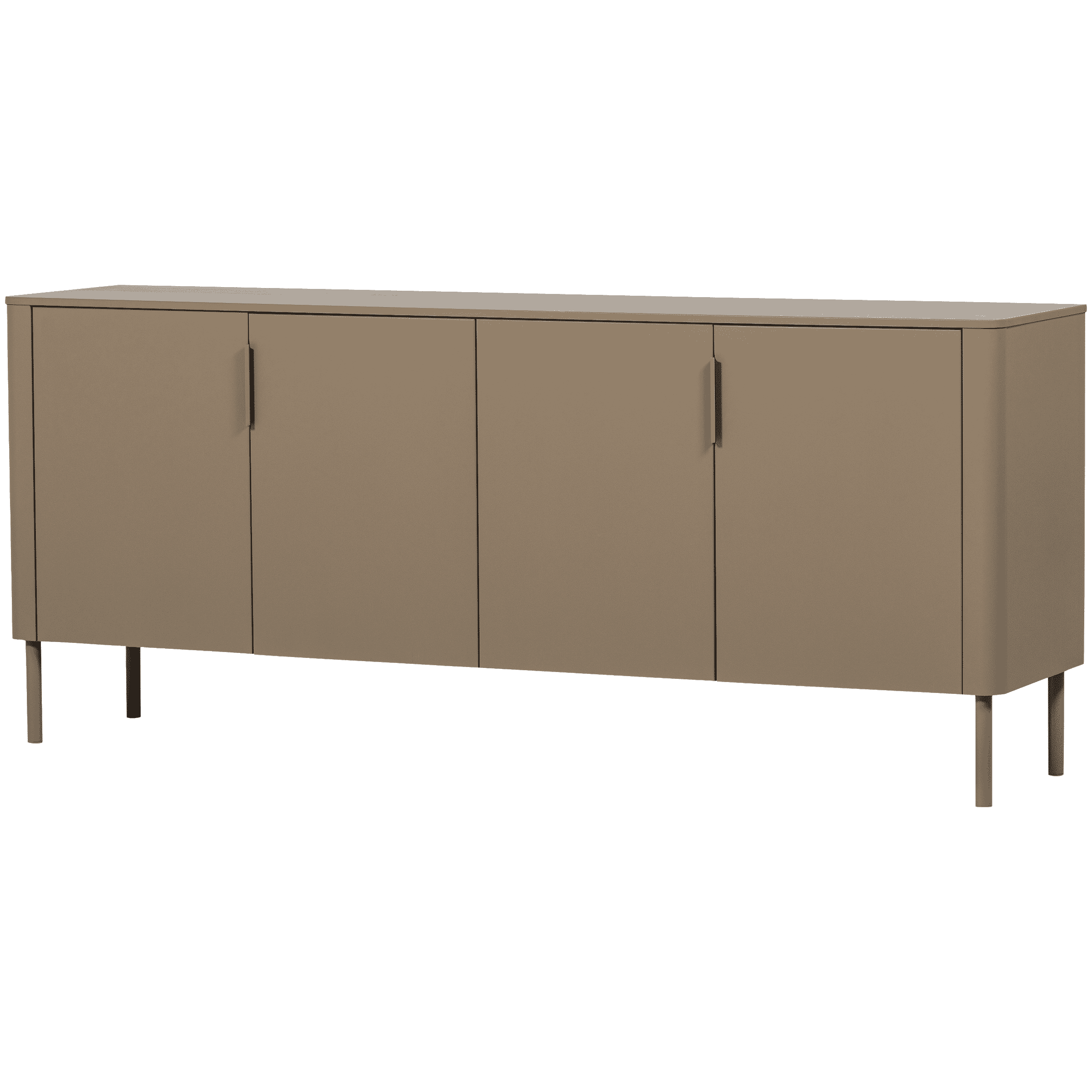 WOOOD Dressoir 'Gunnar' Grenenhout, 200cm, kleur Mud