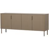 WOOOD Dressoir 'Gunnar' Grenenhout, 200cm, kleur Mud
