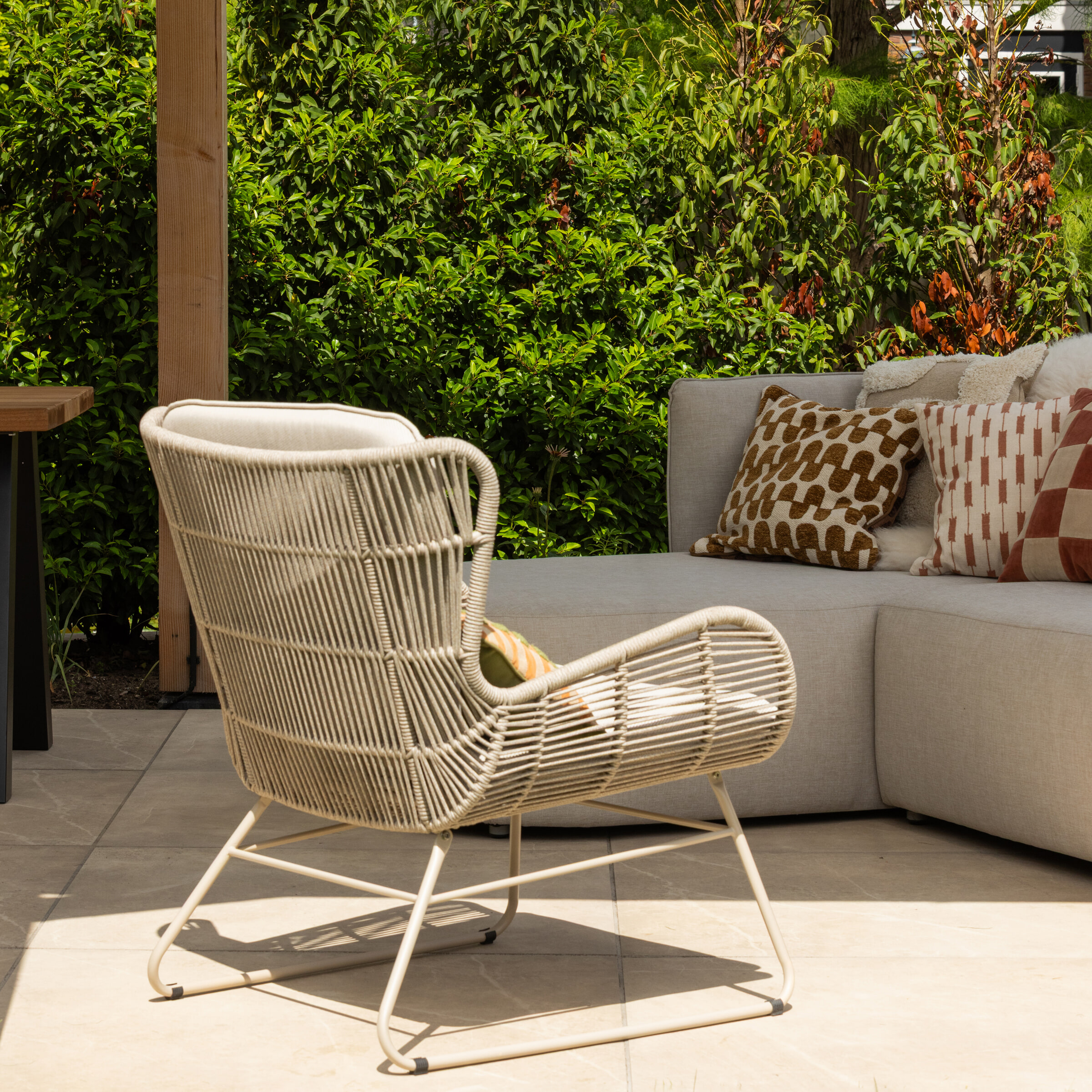WOOOD Outdoor Loungestoel 'Grace' All Weather, kleur Zand