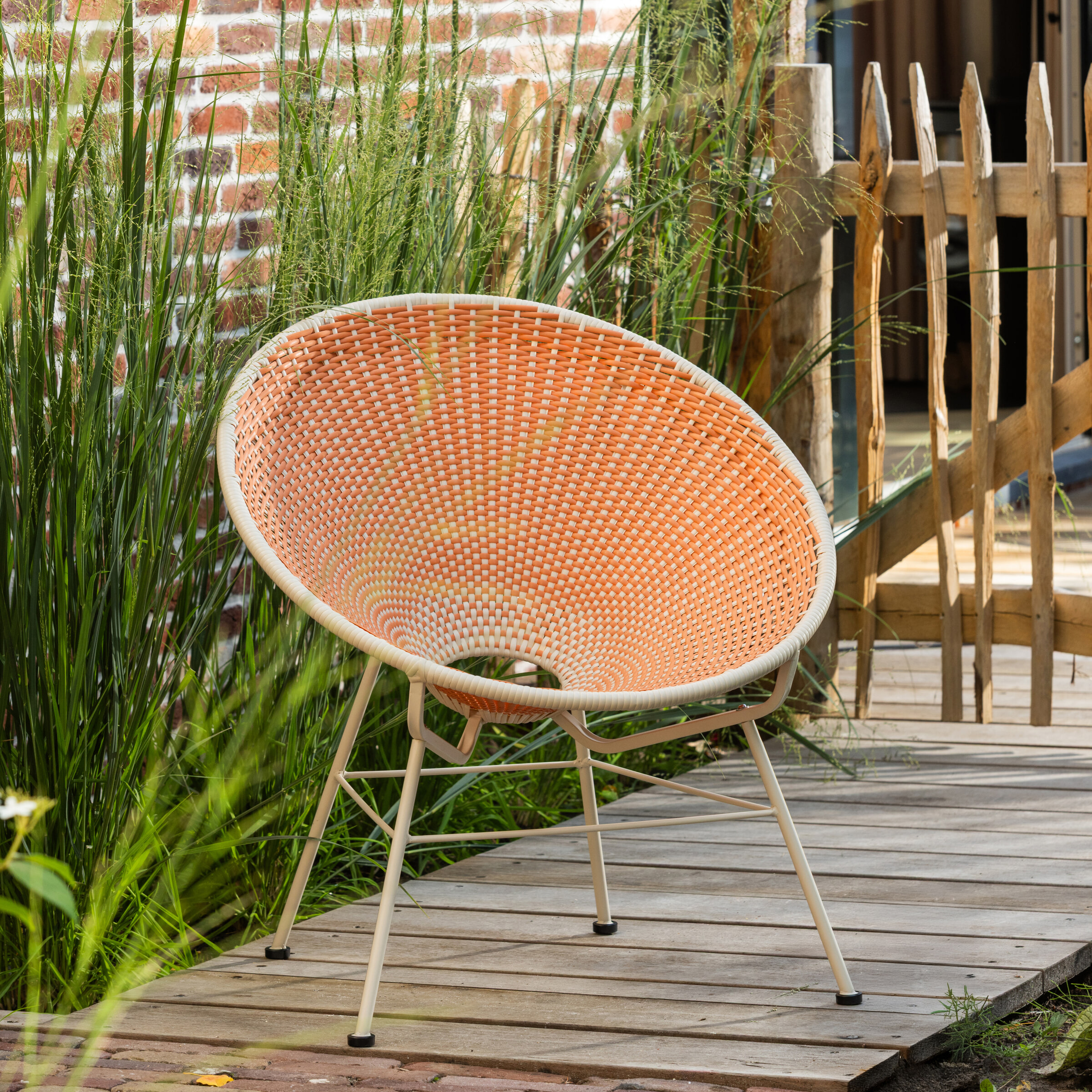 WOOOD Outdoor Loungestoel Kazoun All Weather - Oranje