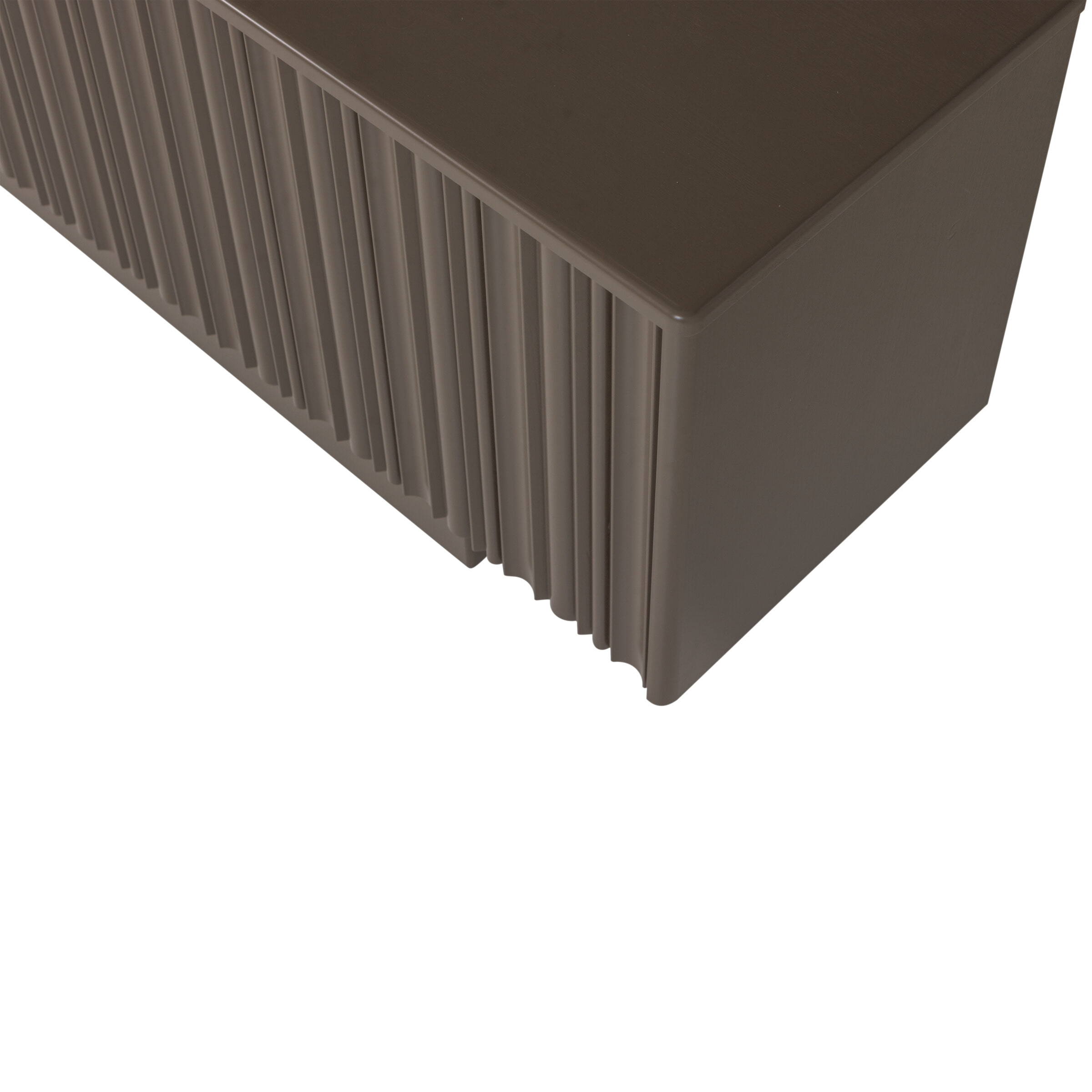 WOOOD TV-meubel 'Nova' Grenenhout, 200cm, kleur Truffel Bruin