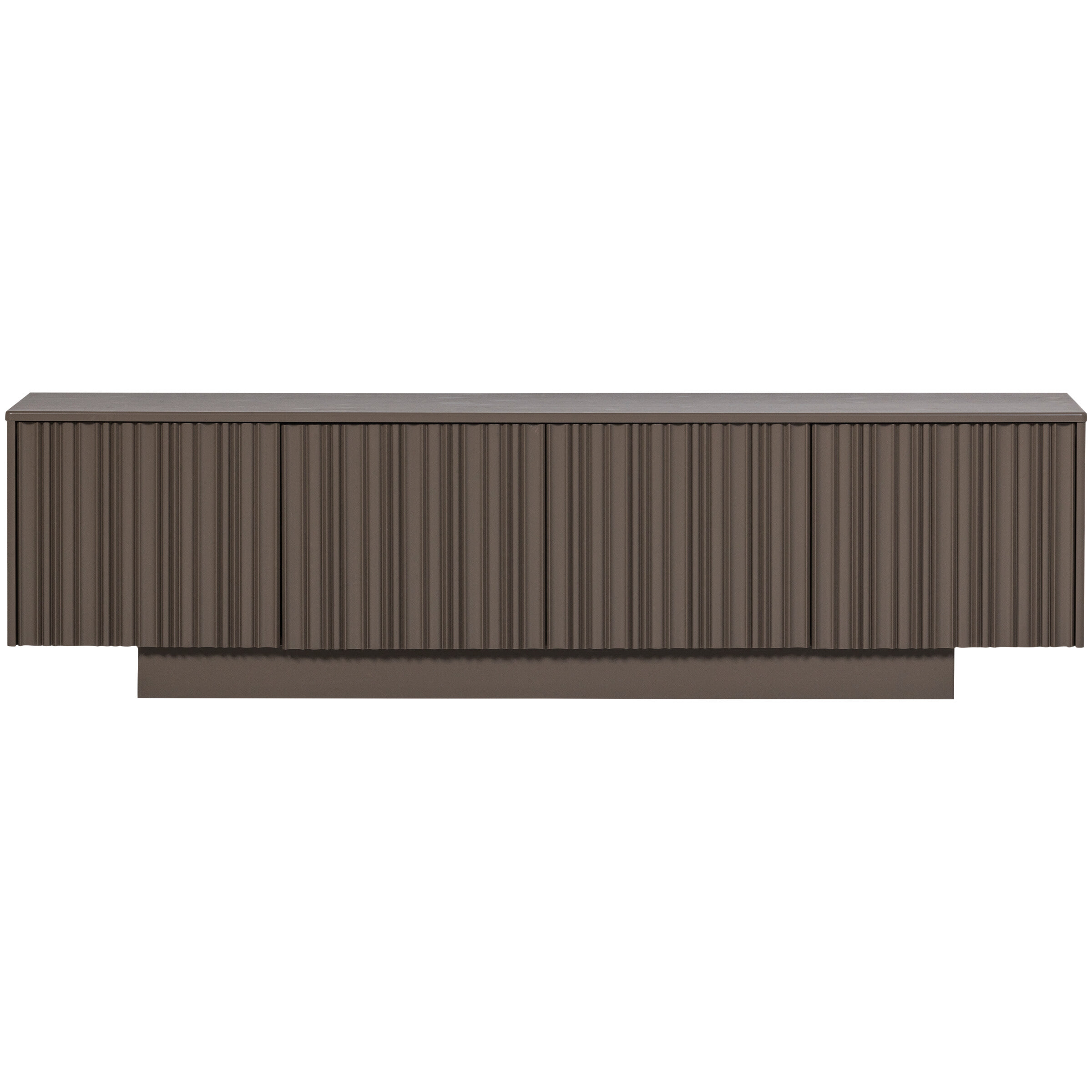 WOOOD TV-meubel 'Nova' Grenenhout, 200cm, kleur Truffel Bruin