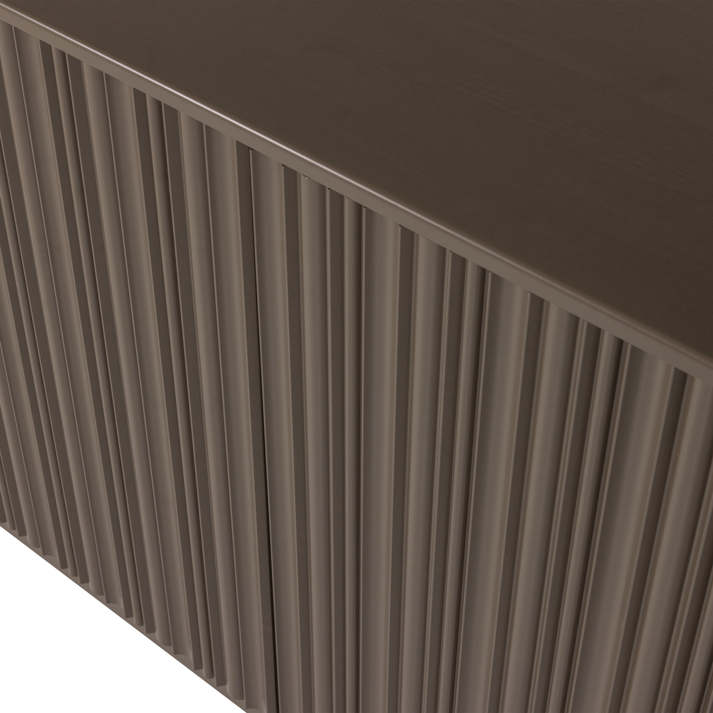 WOOOD TV-meubel 'Nova' Grenenhout, 200cm, kleur Truffel Bruin