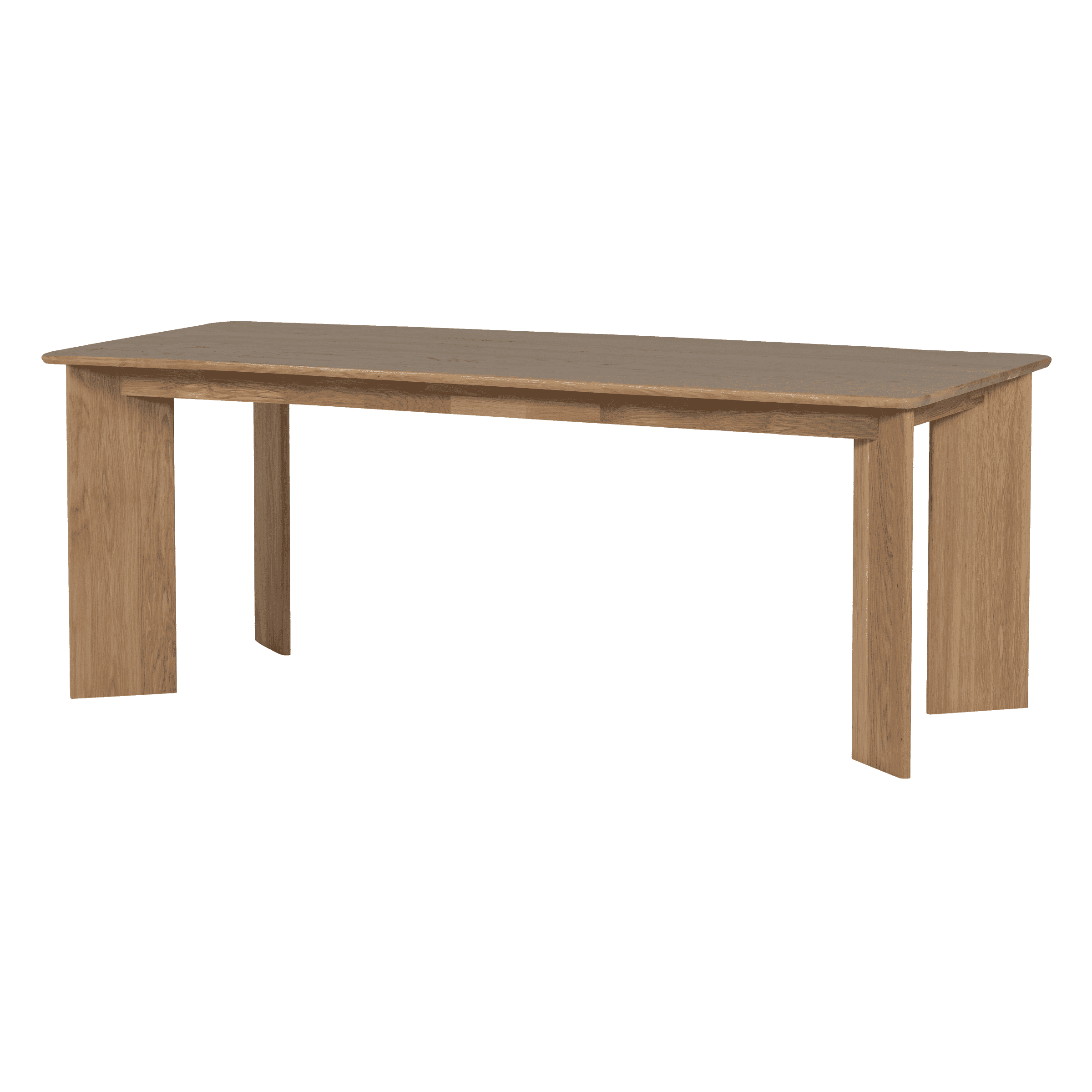 WOOOD Eettafel 'Tablo' Eikenhout, kleur Naturel