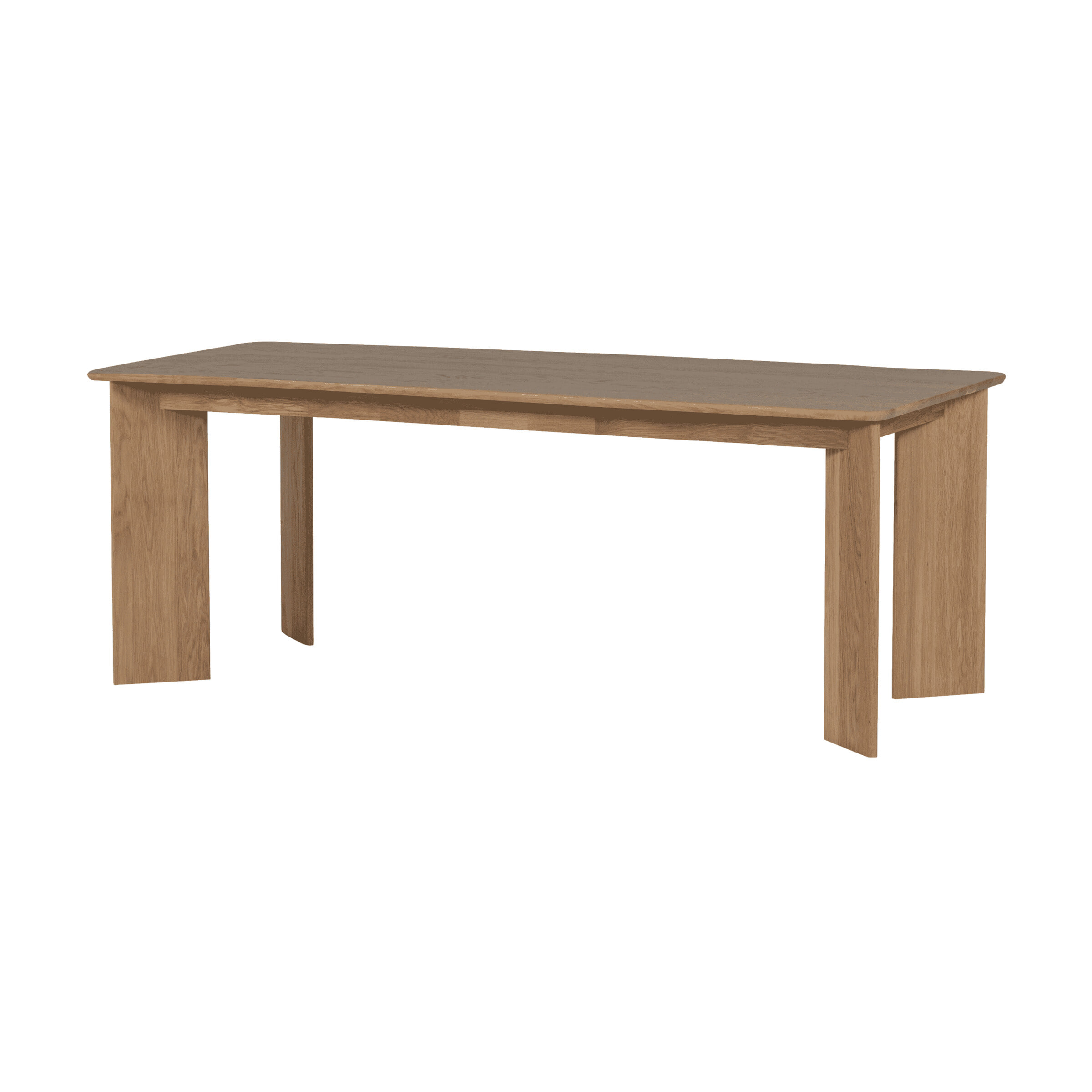 WOOOD Eettafel 'Tablo' Eikenhout, kleur Naturel