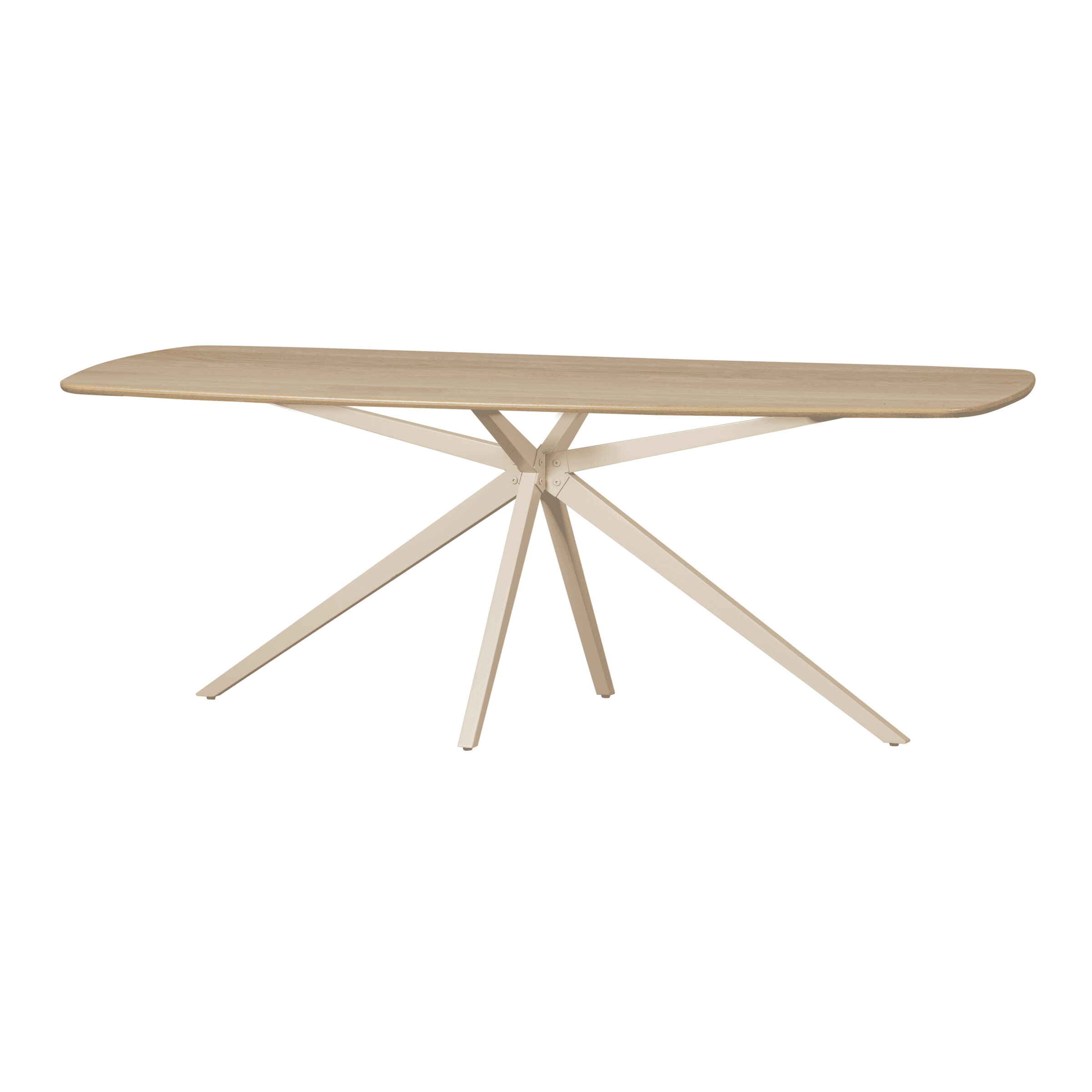 WOOOD Deens Ovale Eettafel 'Tablo' Eikenhout, 220 x 100cm