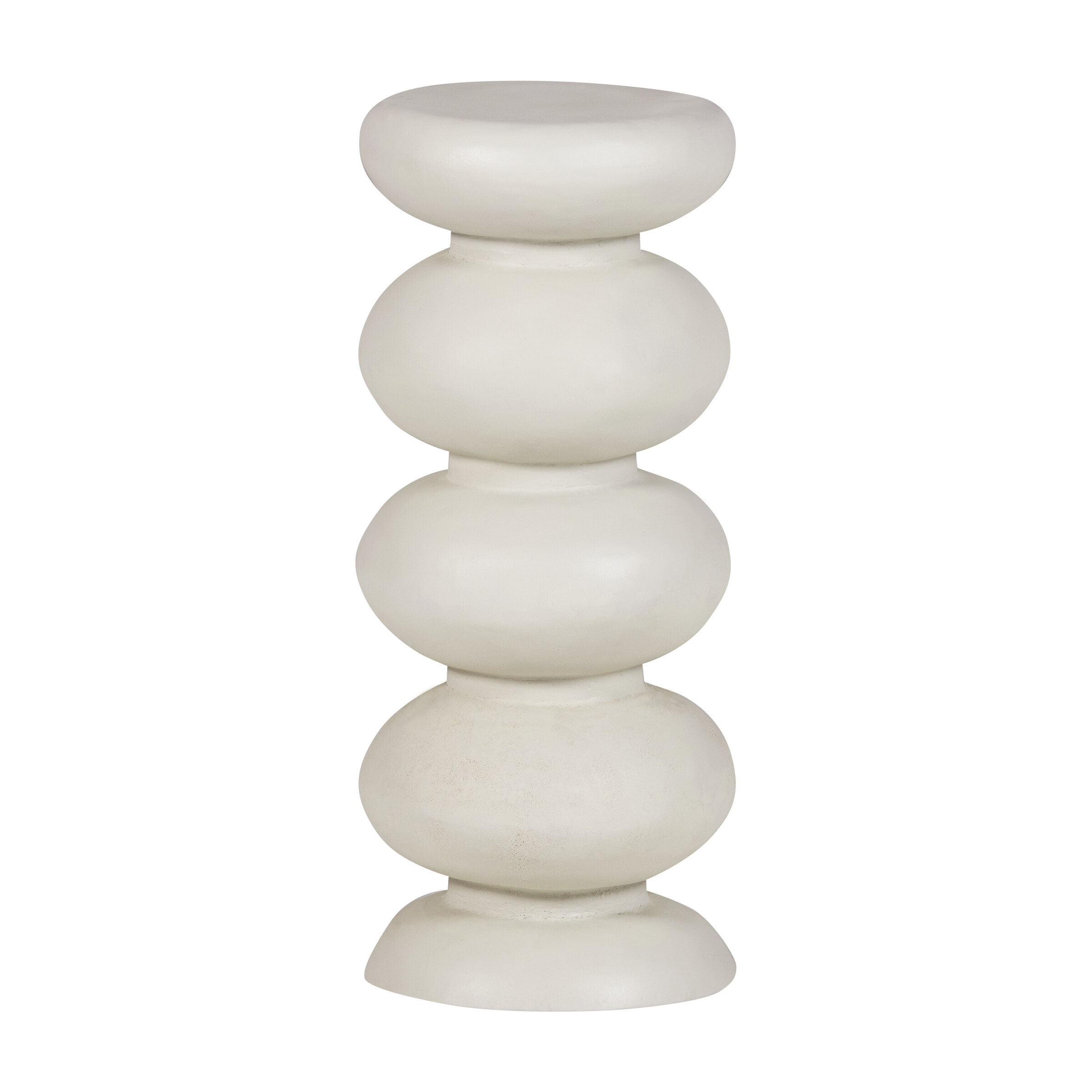 WOOOD Ronde Bijzettafel 'Brilo' 29cm, kleur Crème