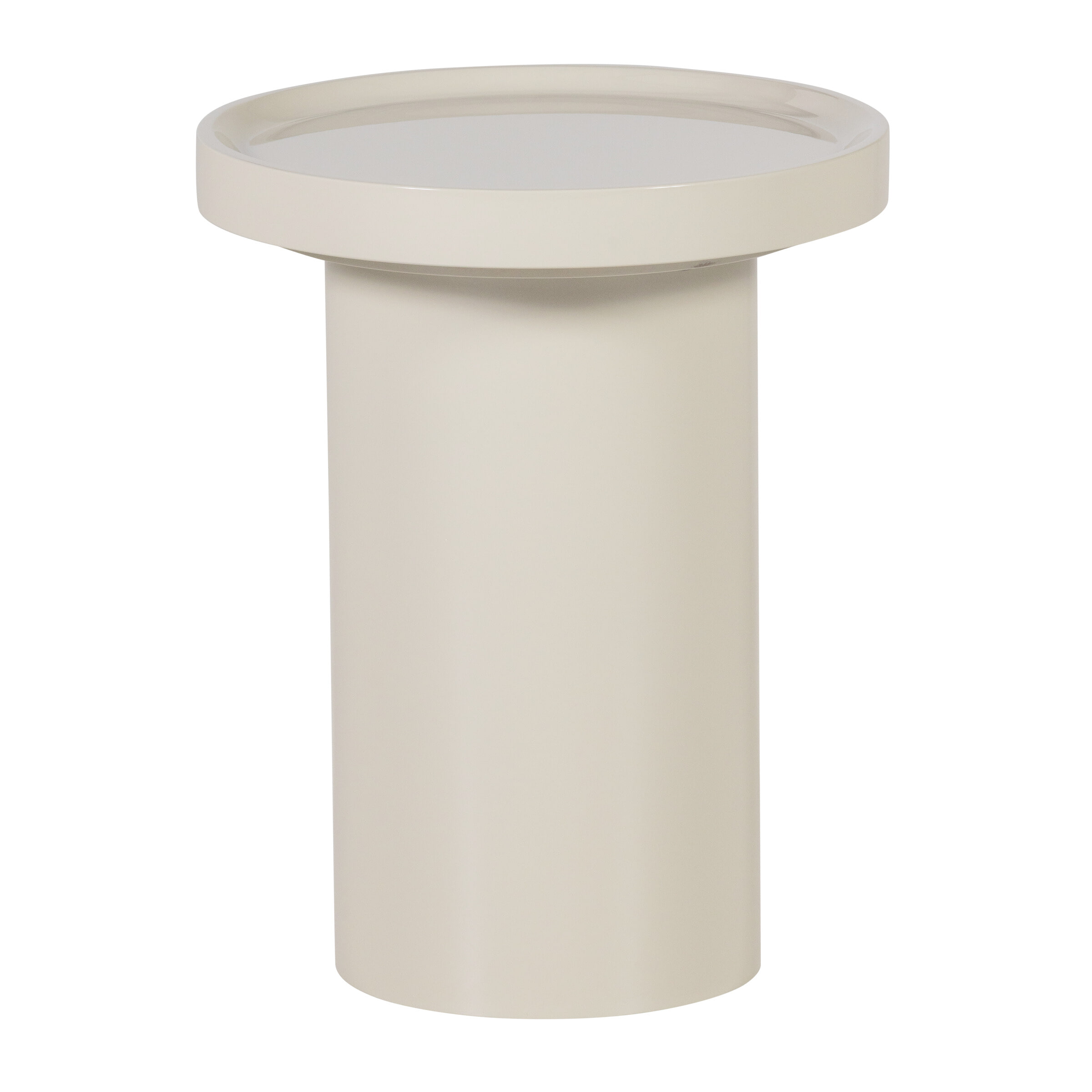 WOOOD Ronde Bijzettafel Veluna 40cm - Zand - 377765-Z • Sohome