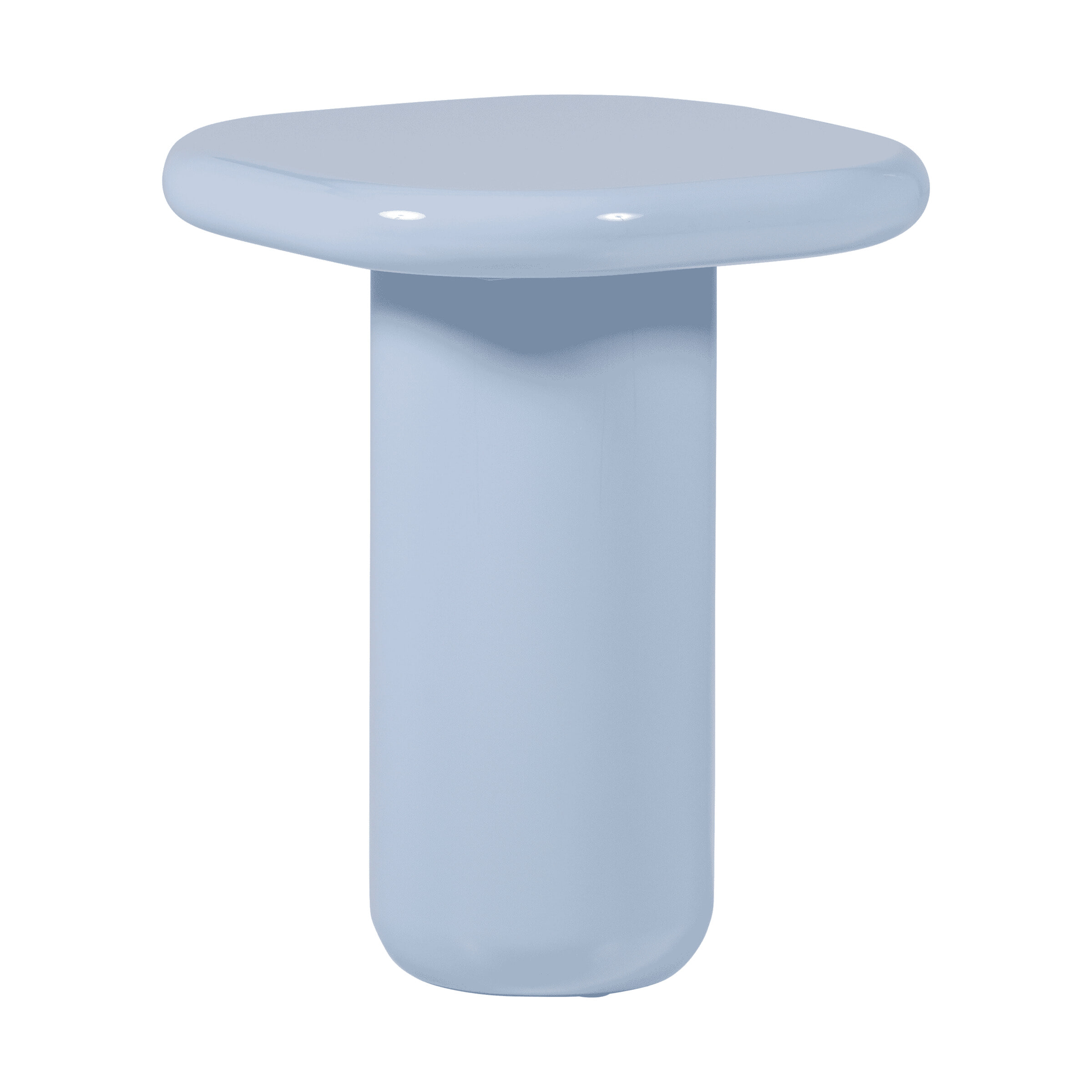 WOOOD Ronde Bijzettafel 'Zava' 50 x 50cm, kleur Lichtblauw