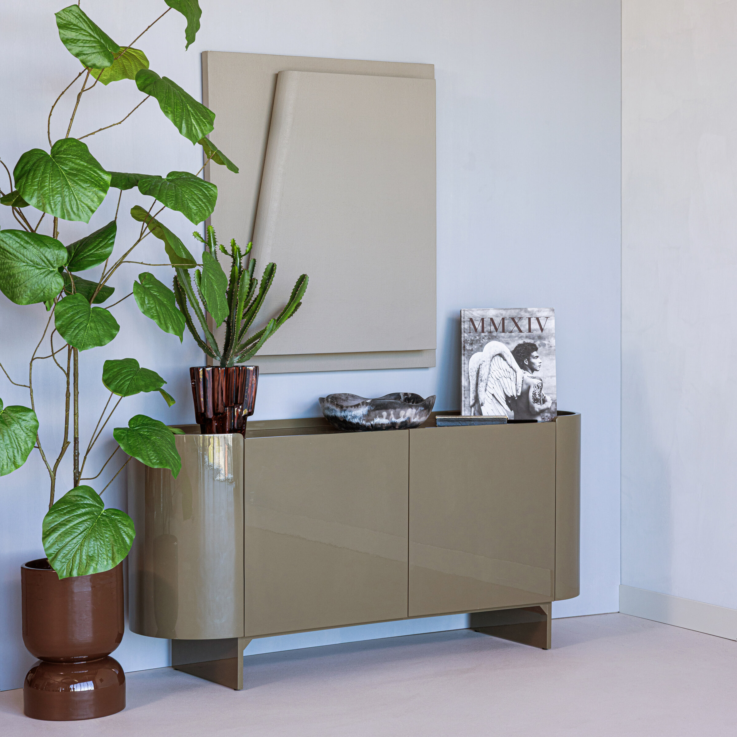 WOOOD TV-meubel 'Liora' Mdf, 160cm, kleur Groen