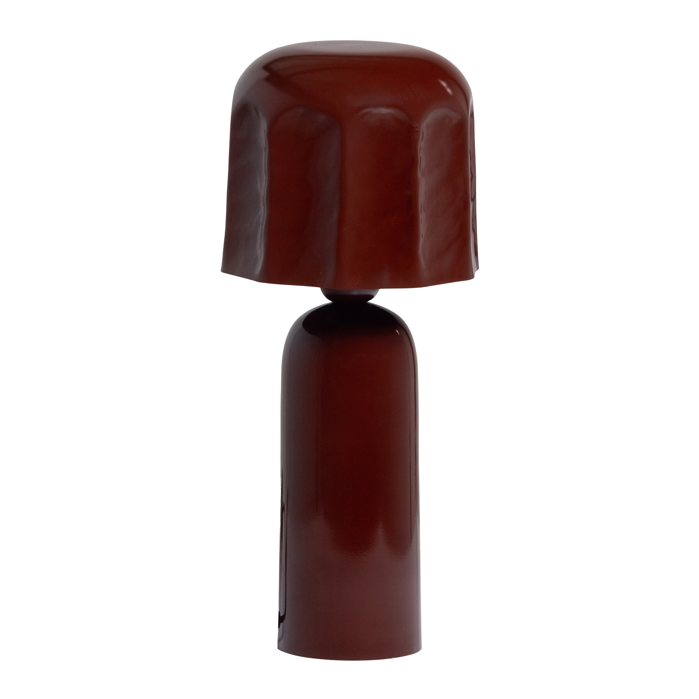 WOOOD Tafellamp 'Lumira' 39cm, kleur Bruinrood