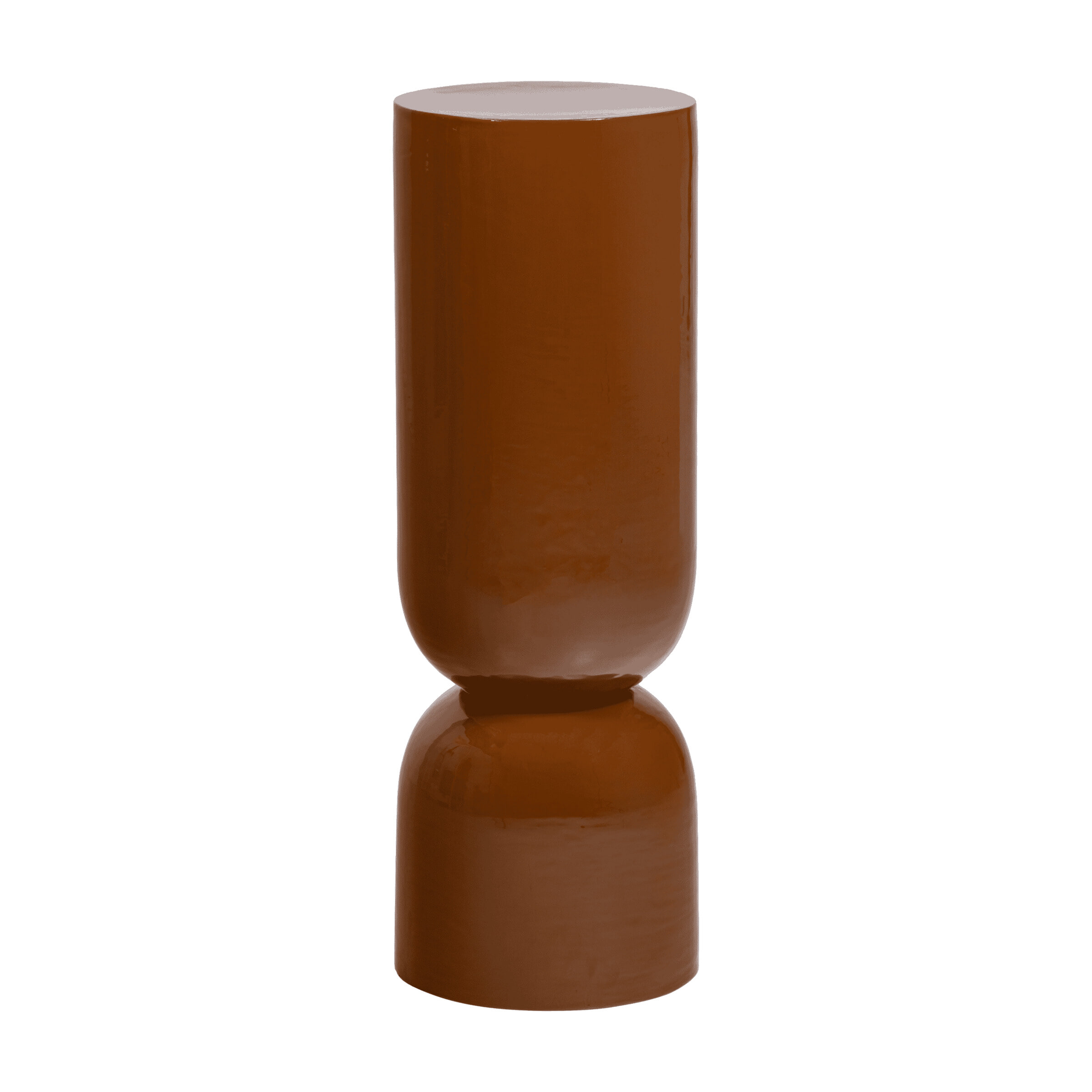 WOOOD Plantenstandaard/Plantenpot 'Toval' 95cm hoog, kleur Honinggeel