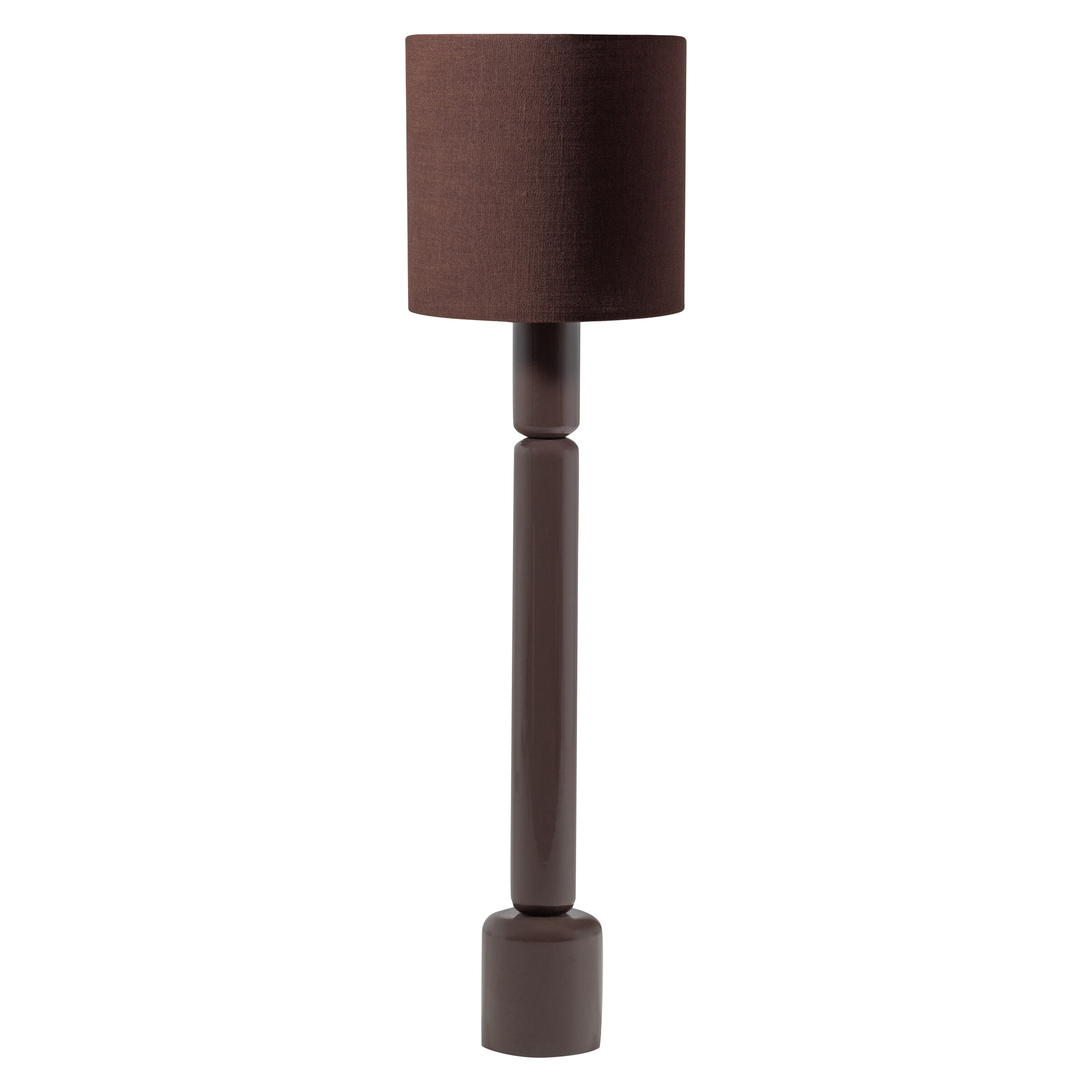 WOOOD Vloerlamp Zivian, 133cm - Donkerbruin