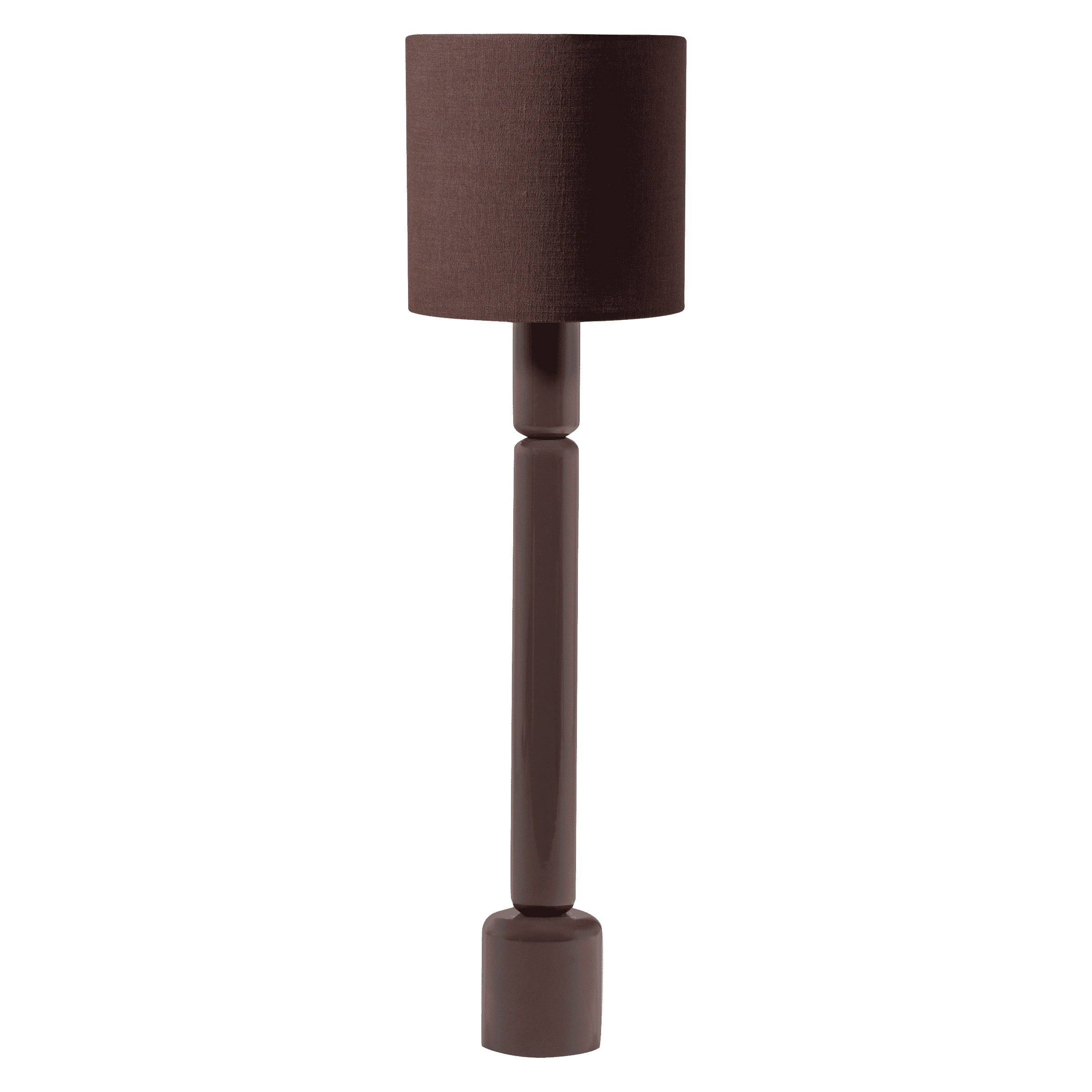 WOOOD Vloerlamp Zivian, 133cm - Donkerbruin