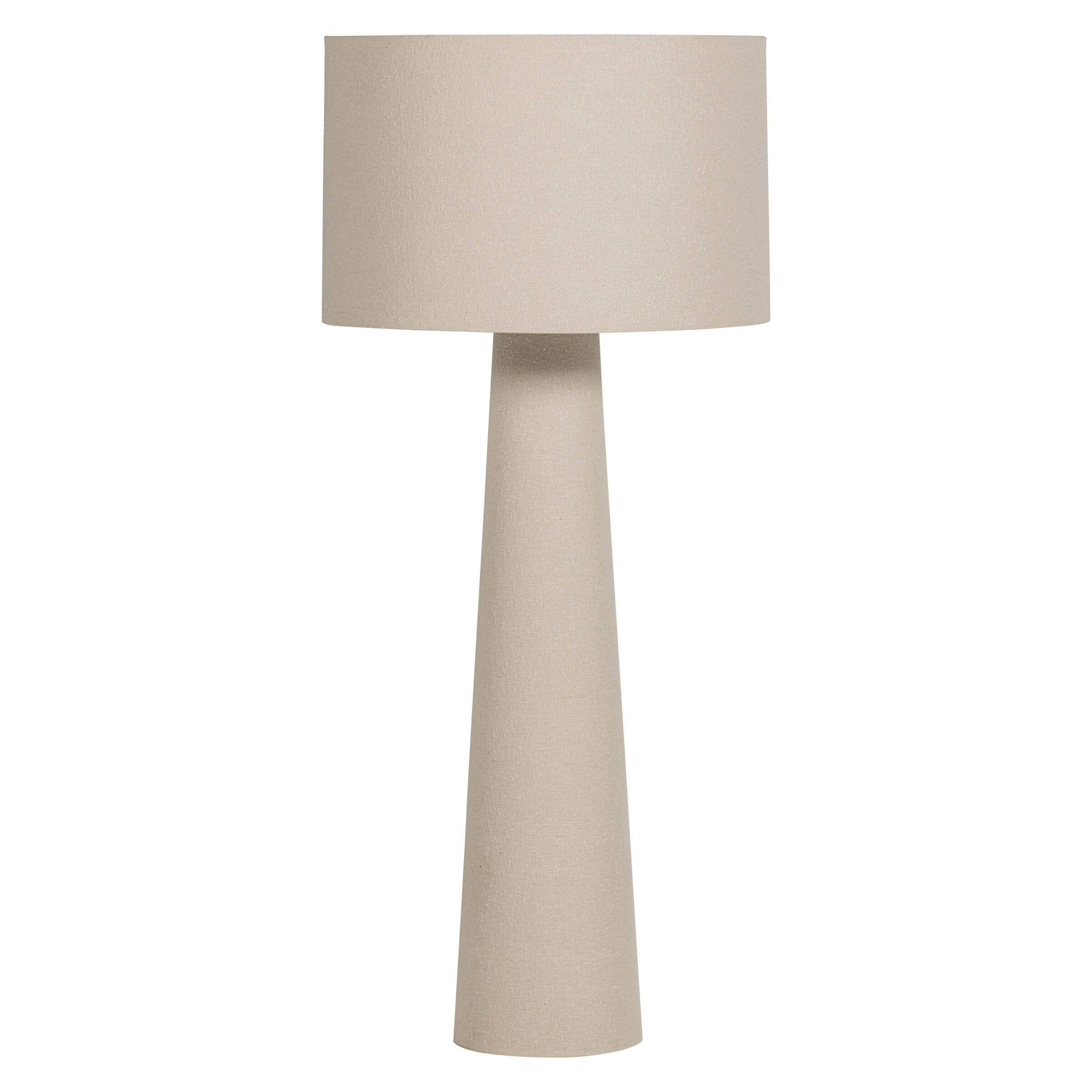 WOOOD Vloerlamp 'Loft' Bouclé, 160cm, kleur Naturel