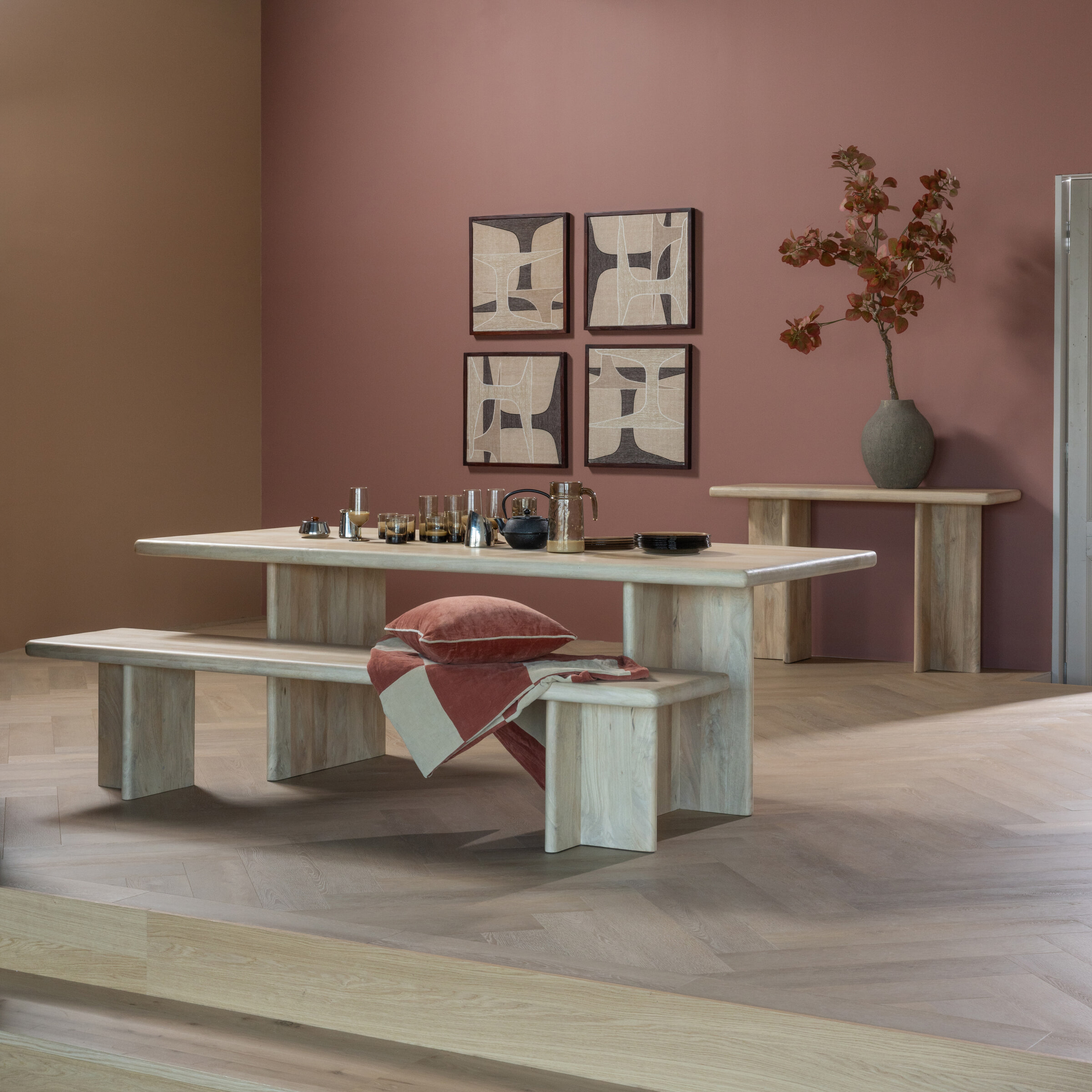 WOOOD Eettafel 'Ato' Mangohout