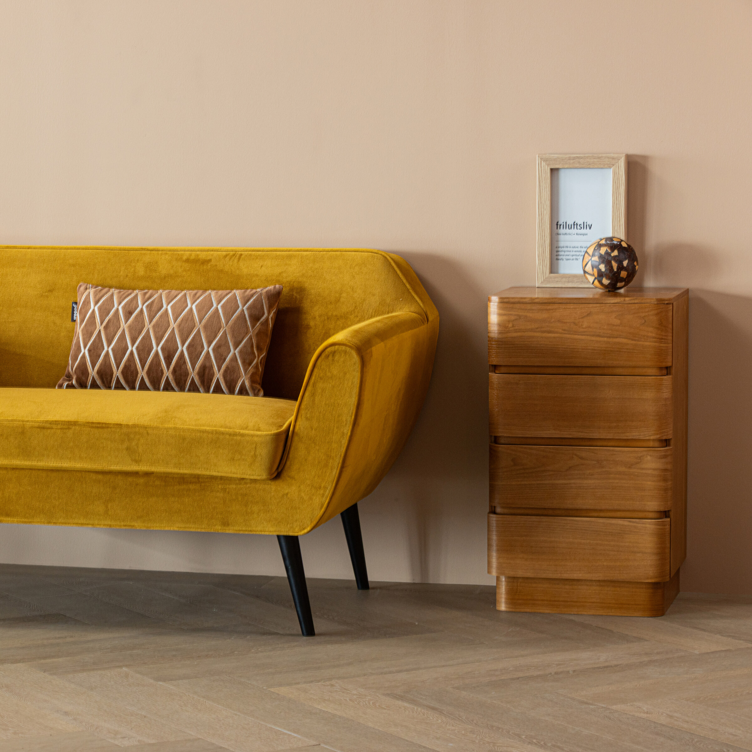 WOOOD Ladekast 'Fejo' MDF, Met 4 lades