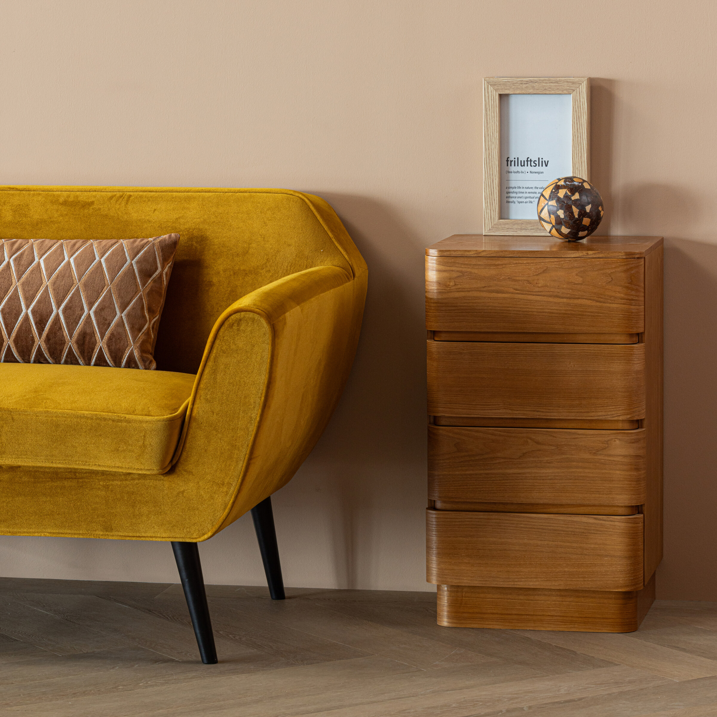 WOOOD Ladekast 'Fejo' MDF, Met 4 lades