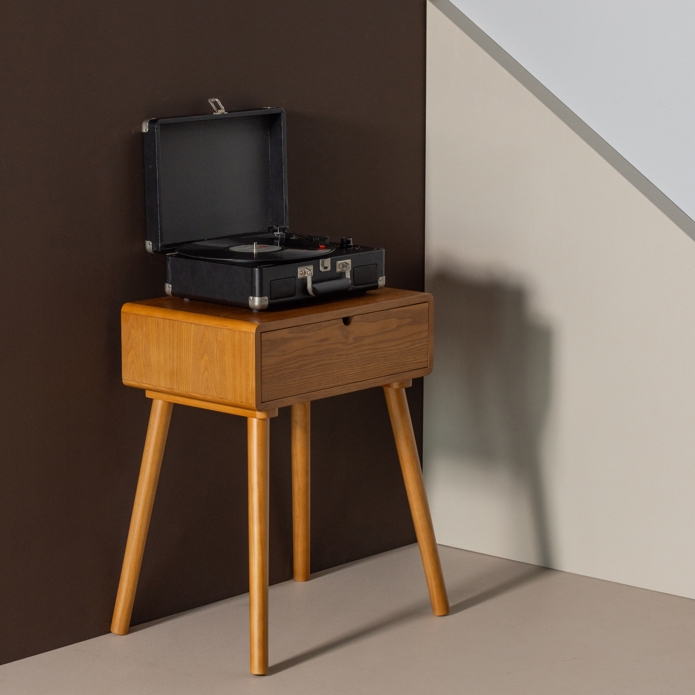 WOOOD Nachtkastje 'Nelo' Met 1 lade