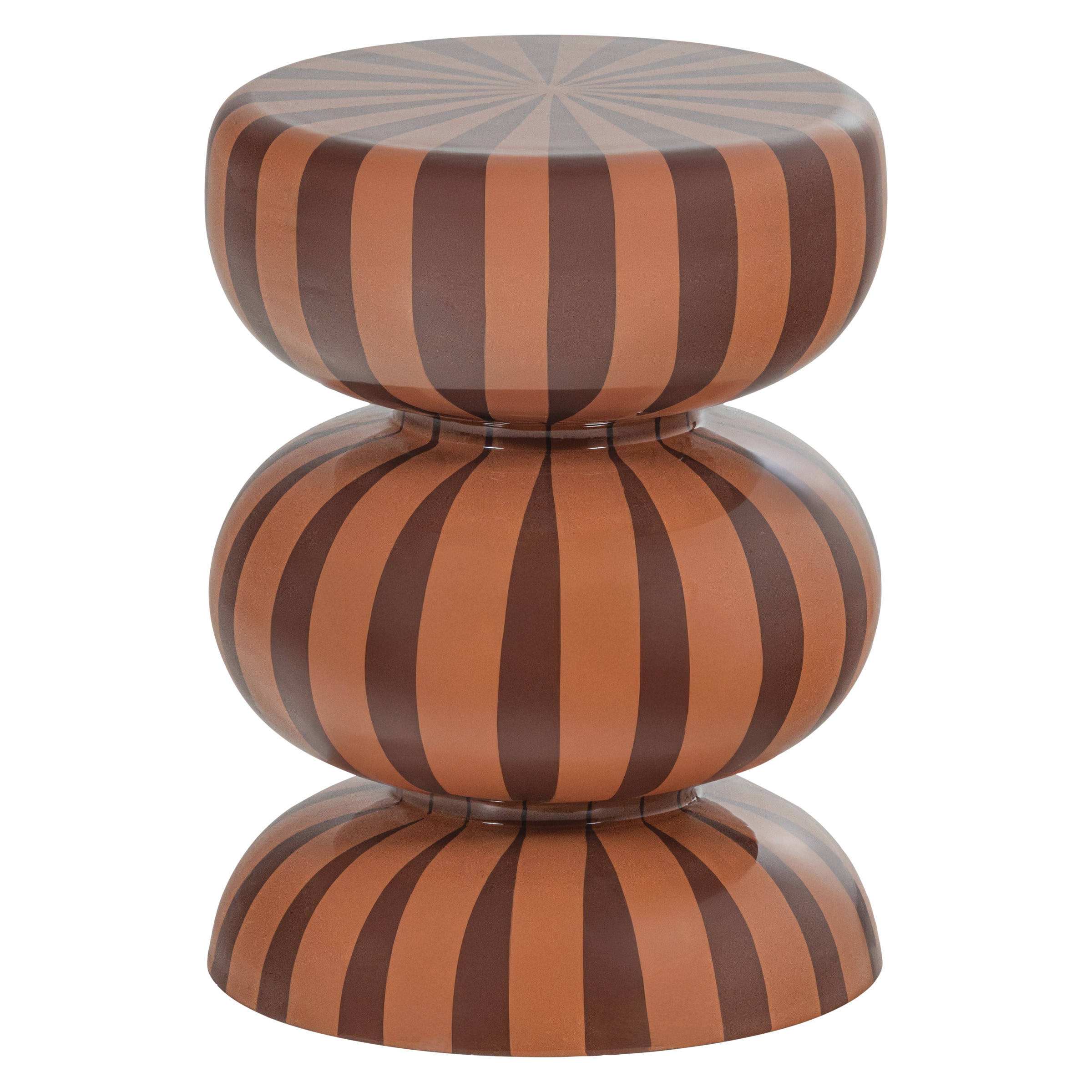 WOOOD Bijzettafel Ravo 36cm - Bruin / Roze - Rond