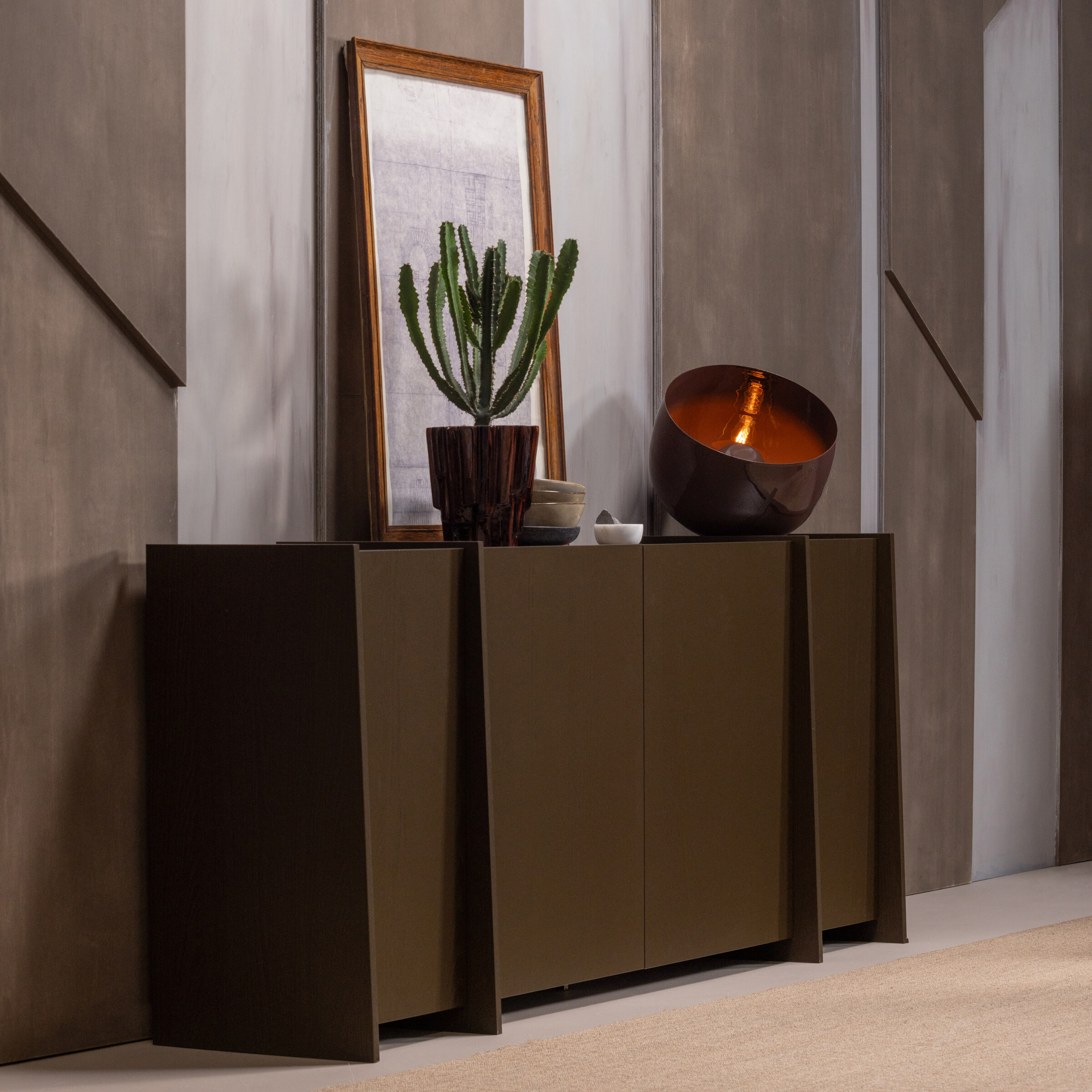 WOOOD Dressoir 'Brock' Essenfineer, 200cm