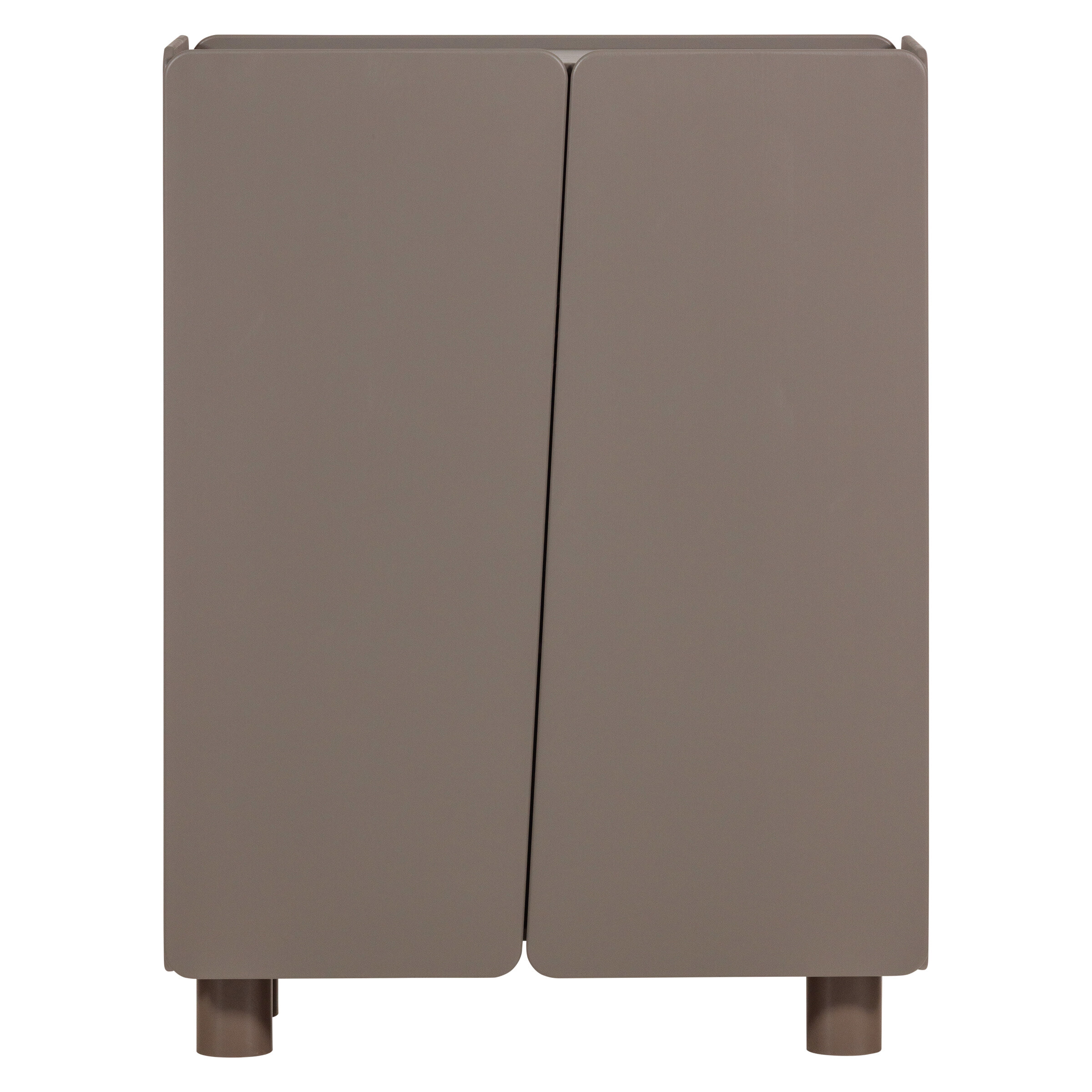 WOOOD Opbergkast 'Root' Grenenhout, 135 x 100cm, kleur Truffelbruin