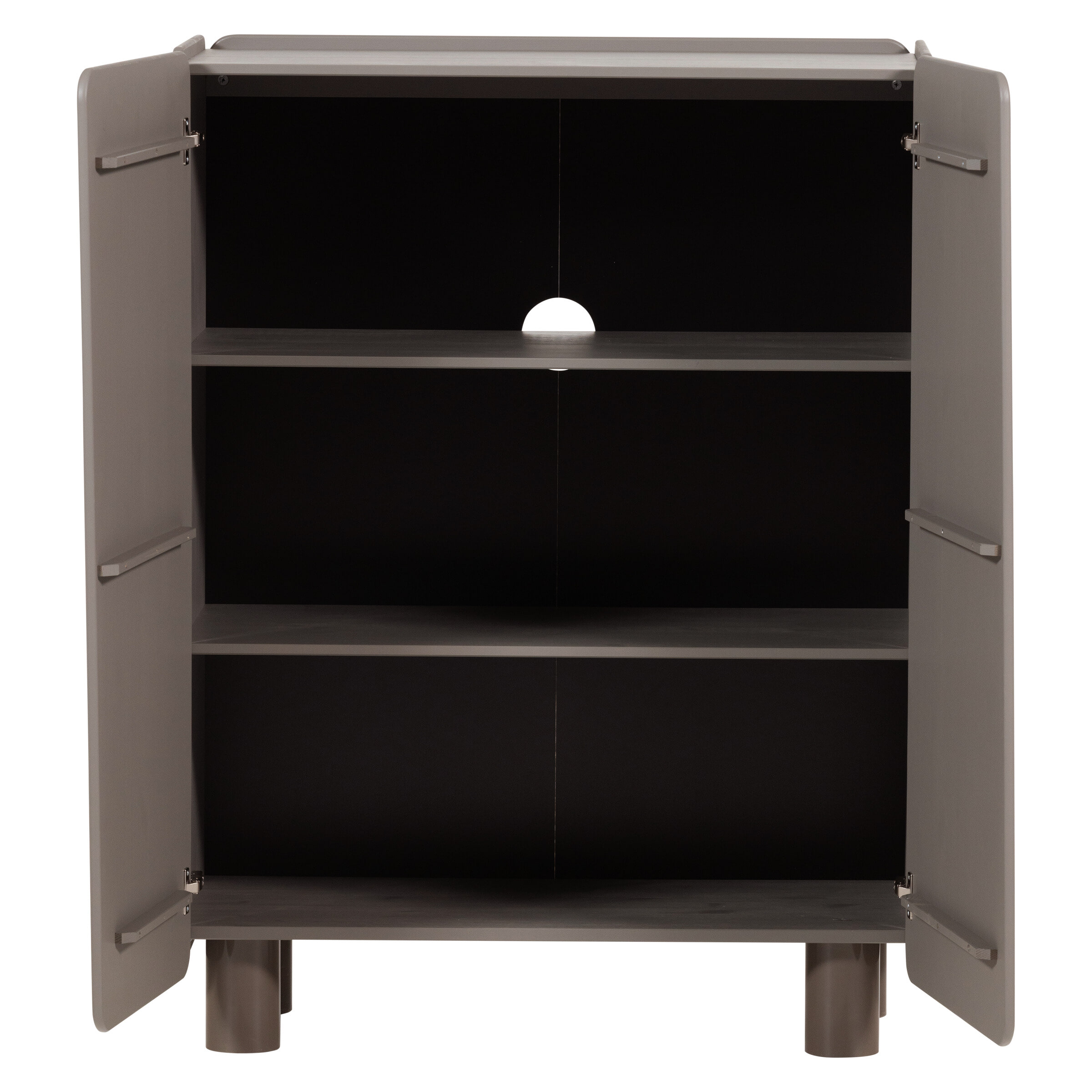 WOOOD Opbergkast 'Root' Grenenhout, 135 x 100cm, kleur Truffelbruin