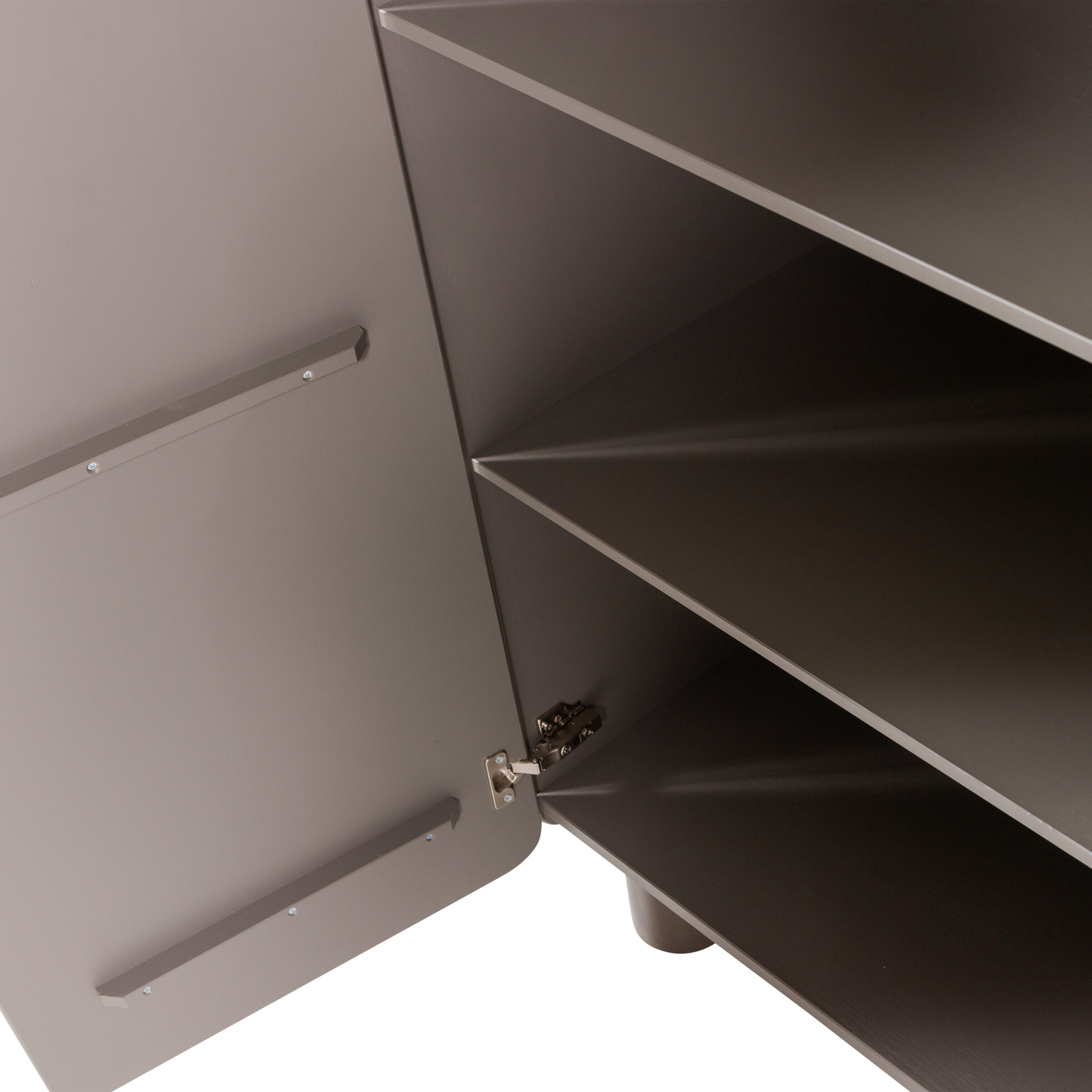 WOOOD Opbergkast 'Root' Grenenhout, 135 x 100cm, kleur Truffelbruin