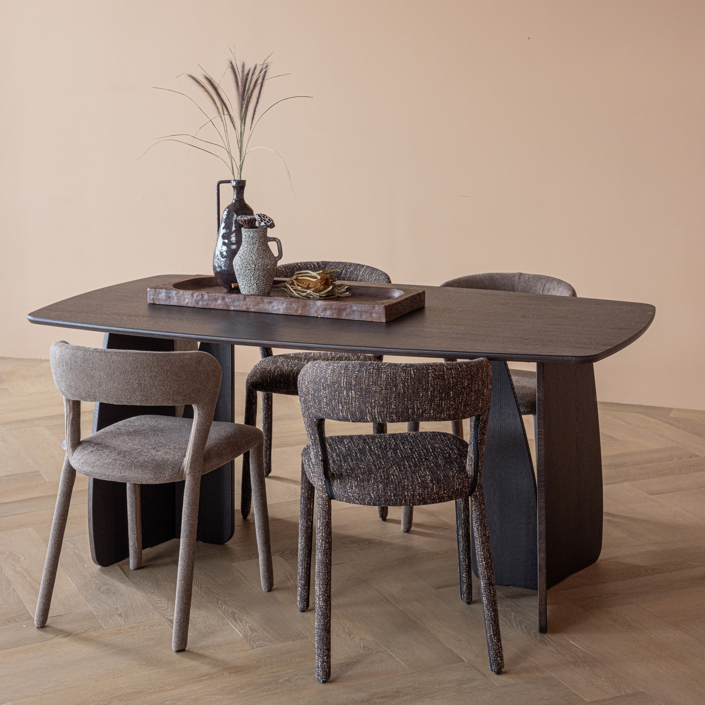 WOOOD Deens Ovale Eettafel Veere Eiken, 180 x 100cm - Mystic Brown - Ovaal