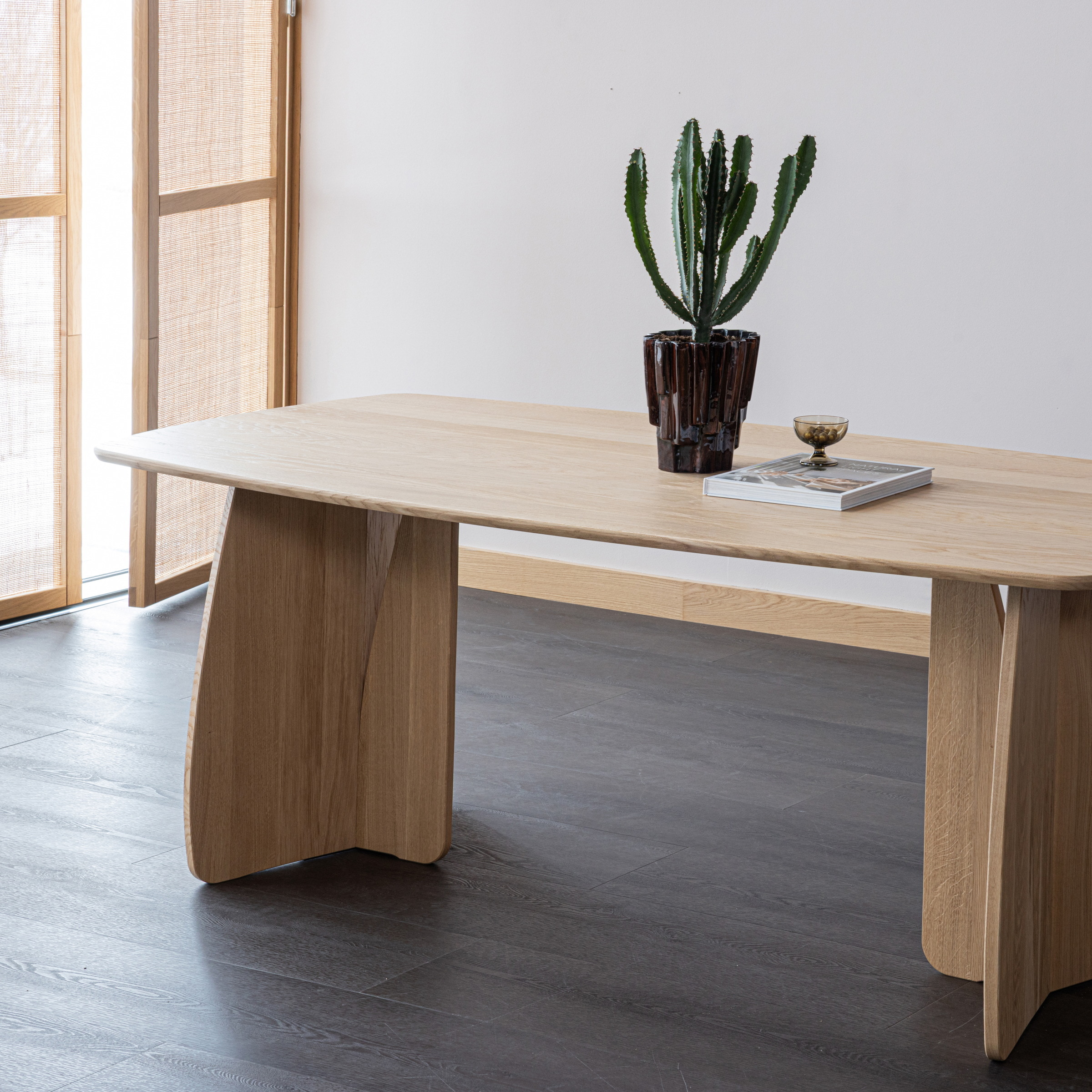 WOOOD Deens Ovale Eettafel Veere Eiken, 200 x 100cm - Naturel - Ovaal