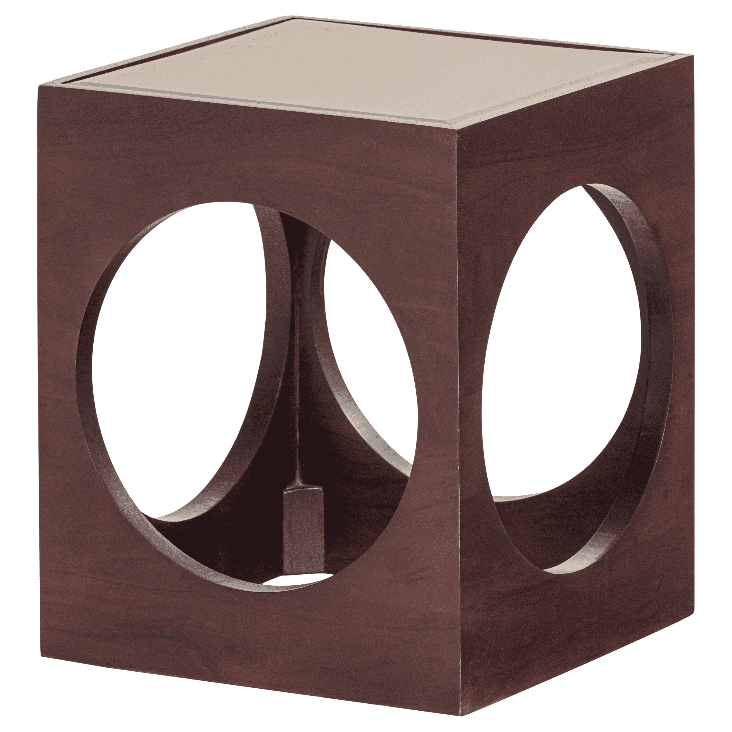 WOOOD Bijzettafel Trax Acaciahout, 37cm - Bruin - Vierkant