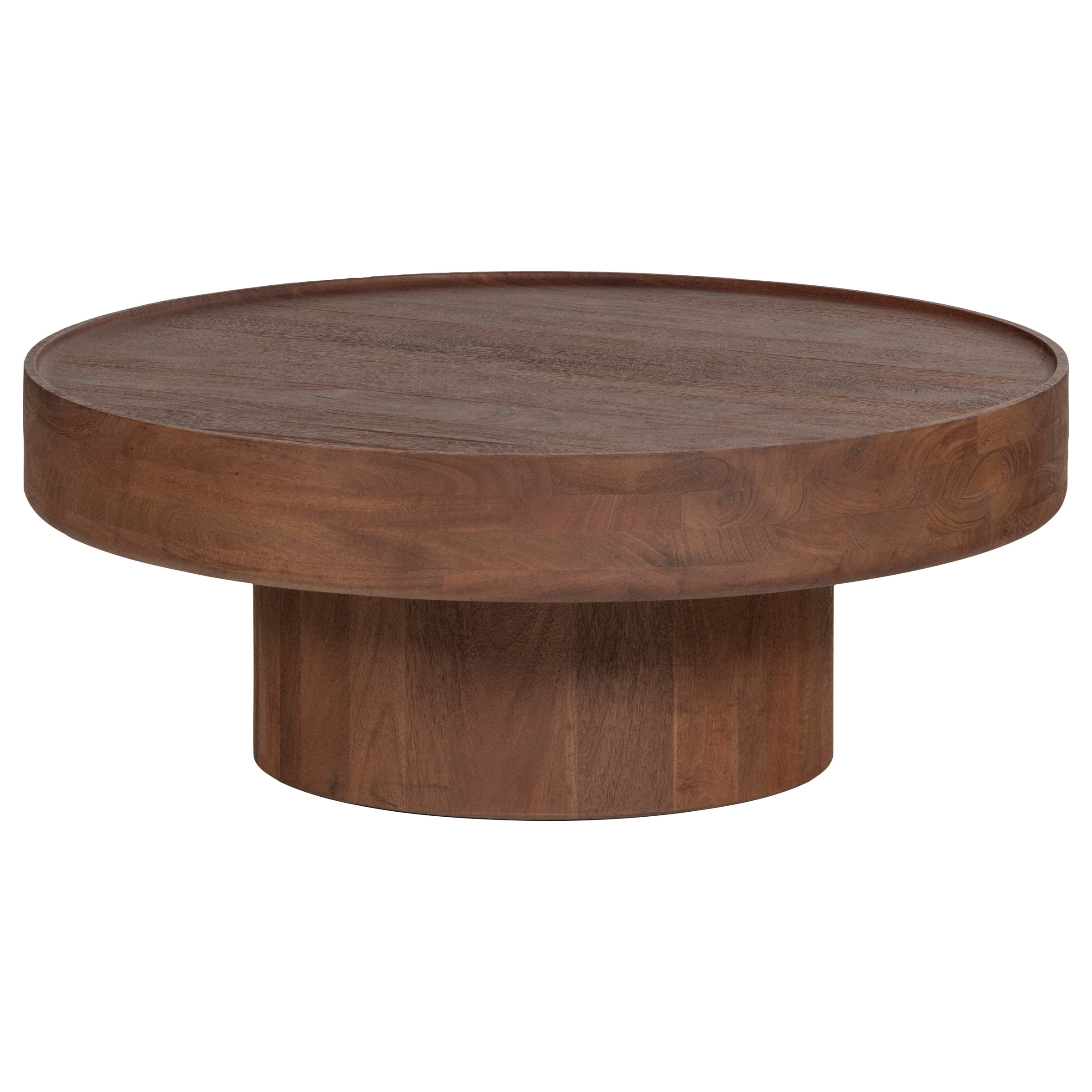WOOOD Salontafel Dara Mangohout, 90cm - Bruin - Rond