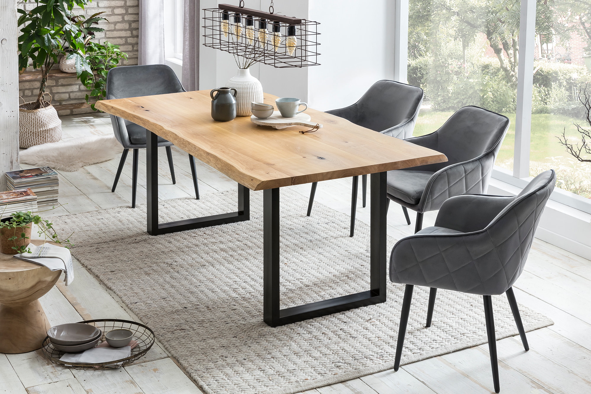 Artistiq Eetkamerstoel 'Juna' Velvet, kleur Grijs