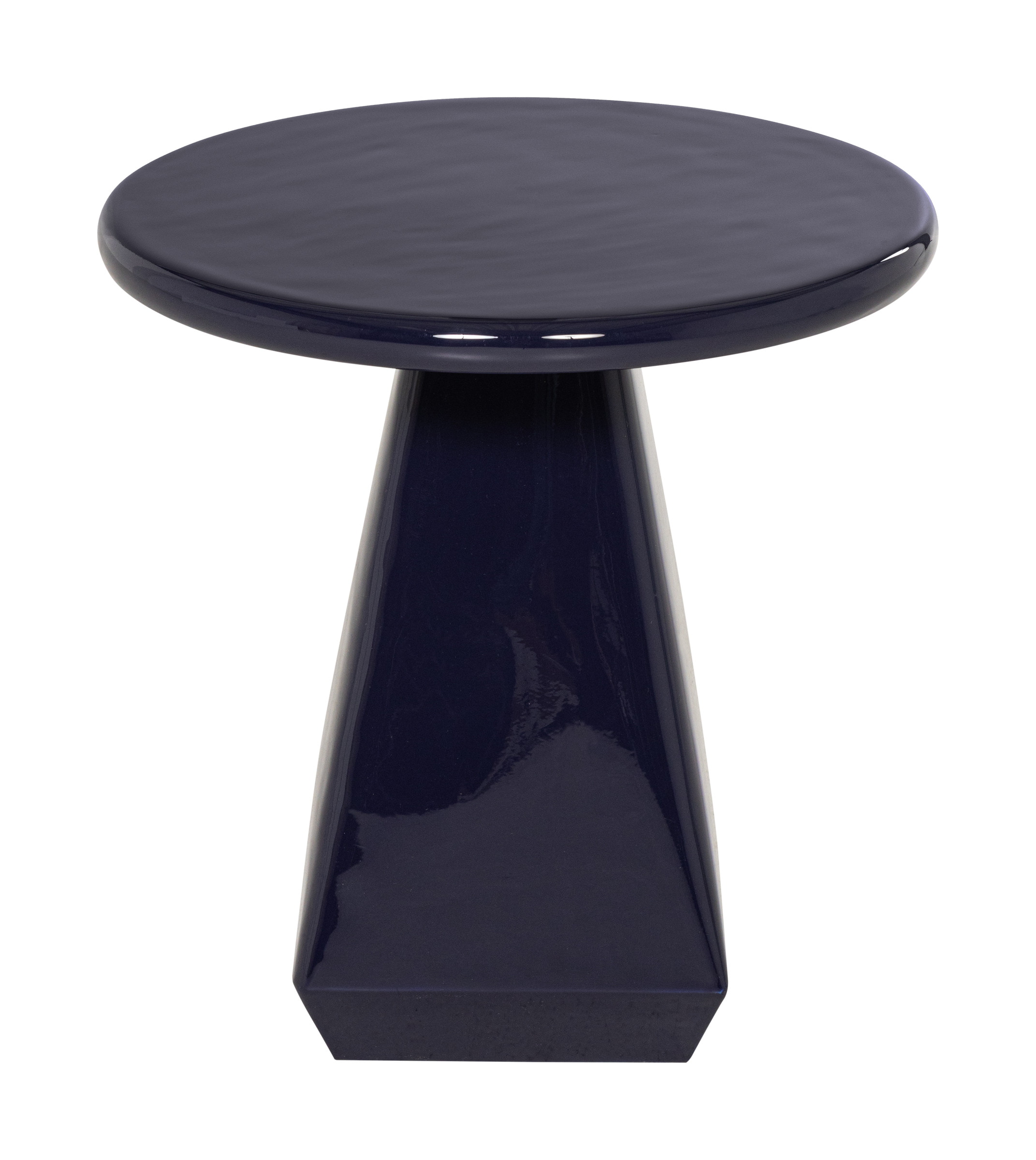 WOOOD Ronde Bijzettafel Lavo Ø40cm - Donkerblauw